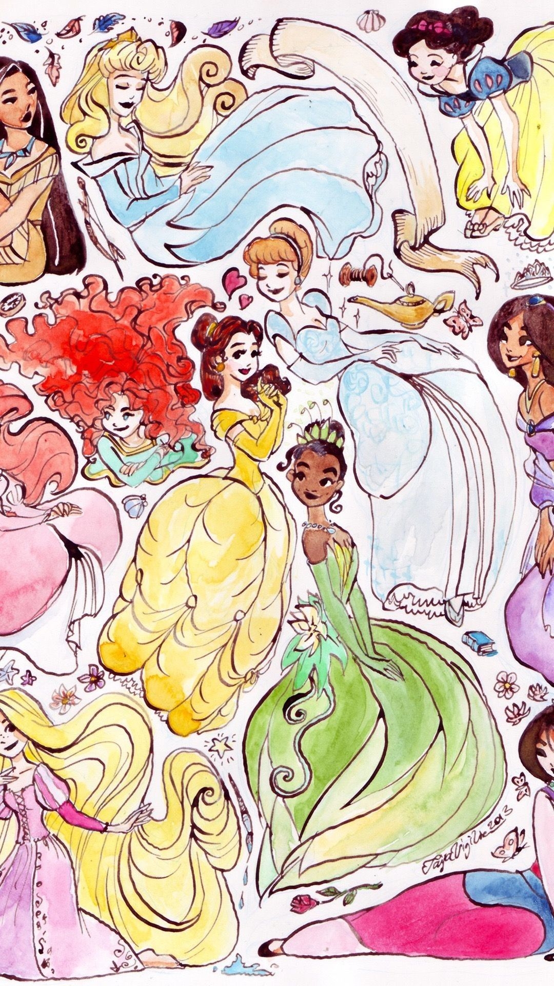 1080x1920 Disney Princesses wallpaper wallpaper Collections, Phone