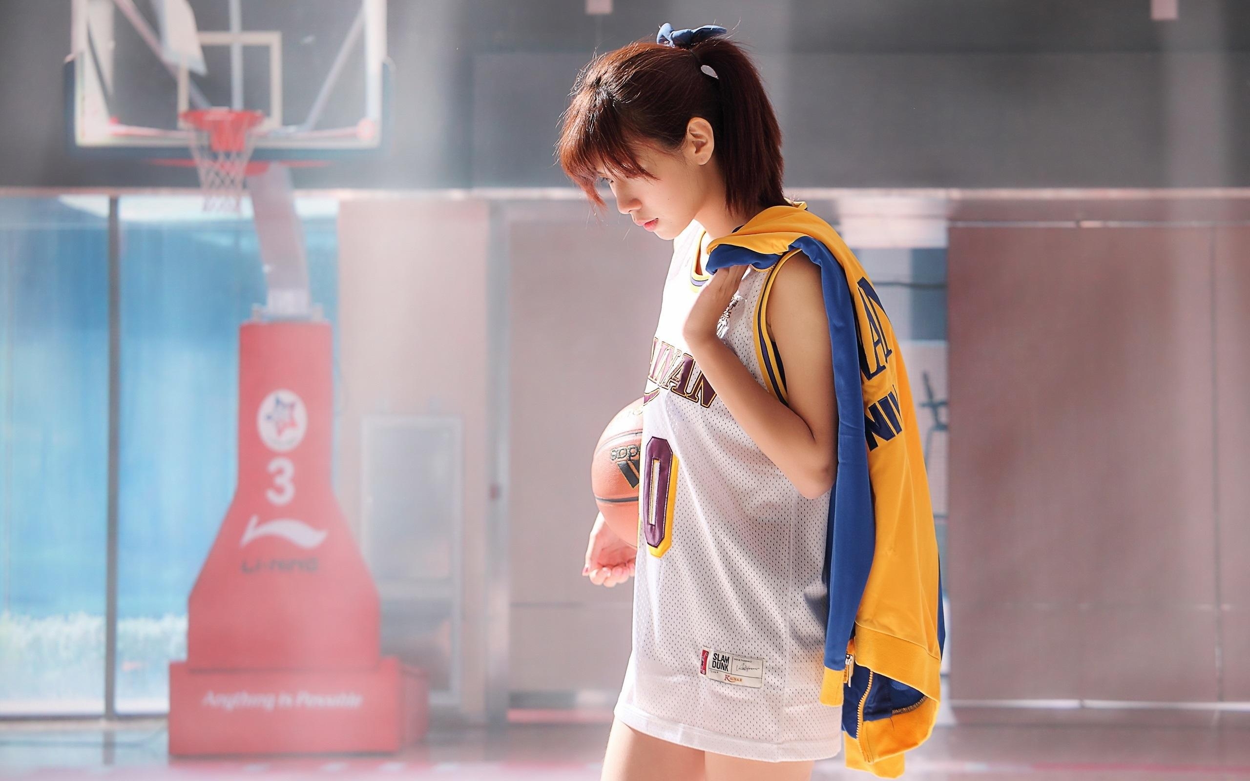 2560x1600 Wallpaper Japanese girl, basketball, training  HD Picture, Desktop