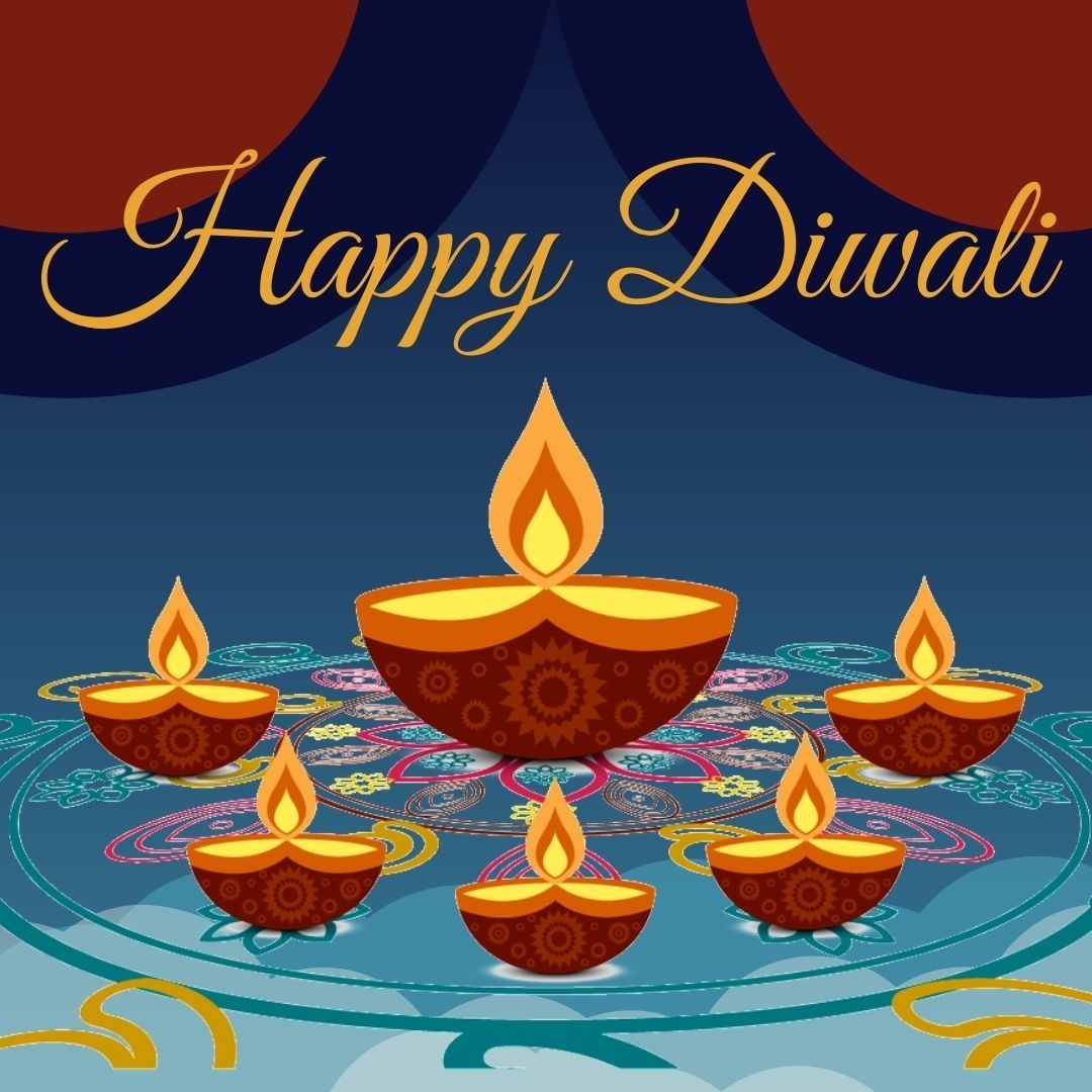 1080x1080 Happy Diwali 2020 Image, Diwali Image 2020, Phone