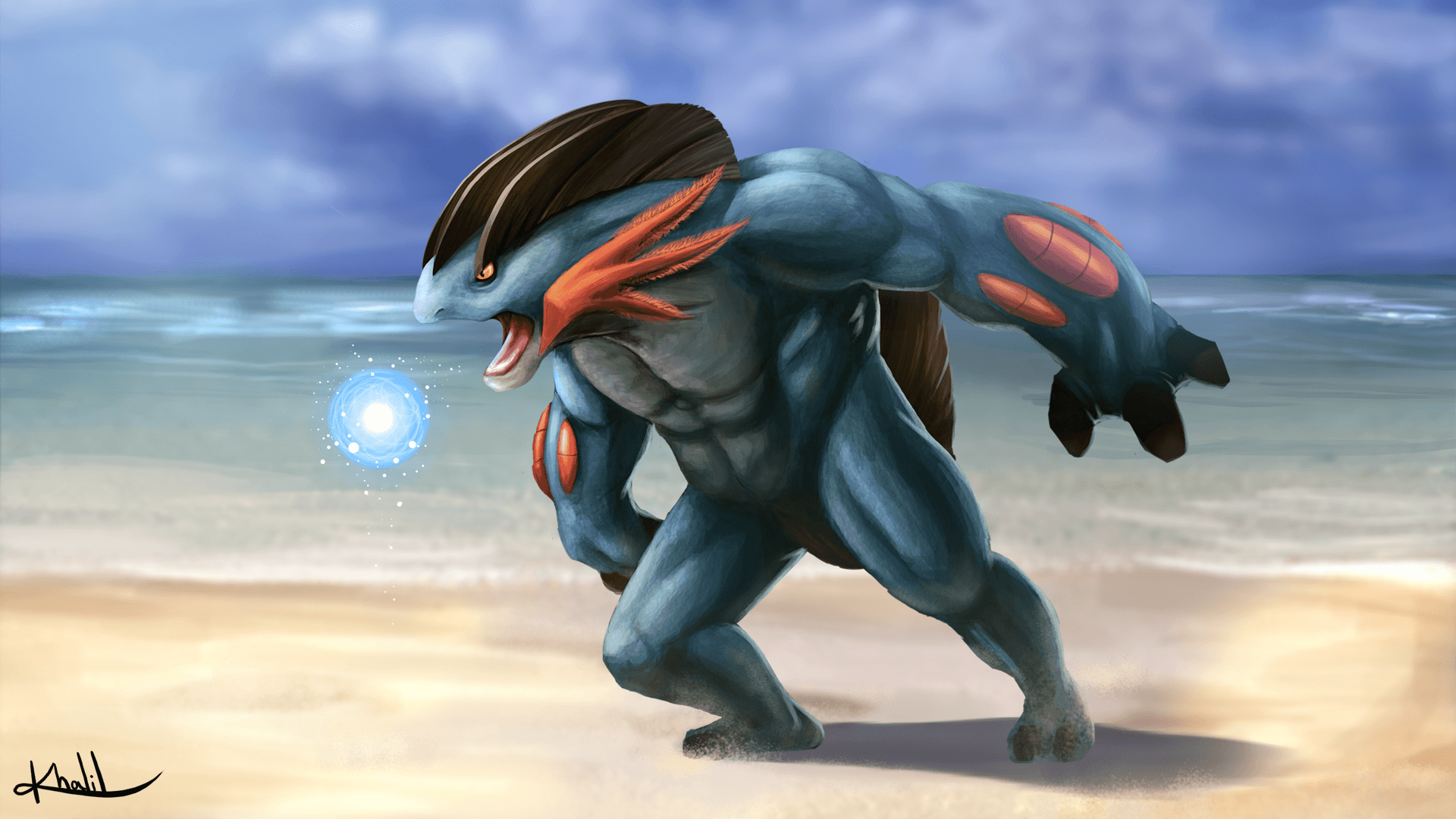 1920x1080 Mega Swampert OR AS Brazillian Tribute, Desktop