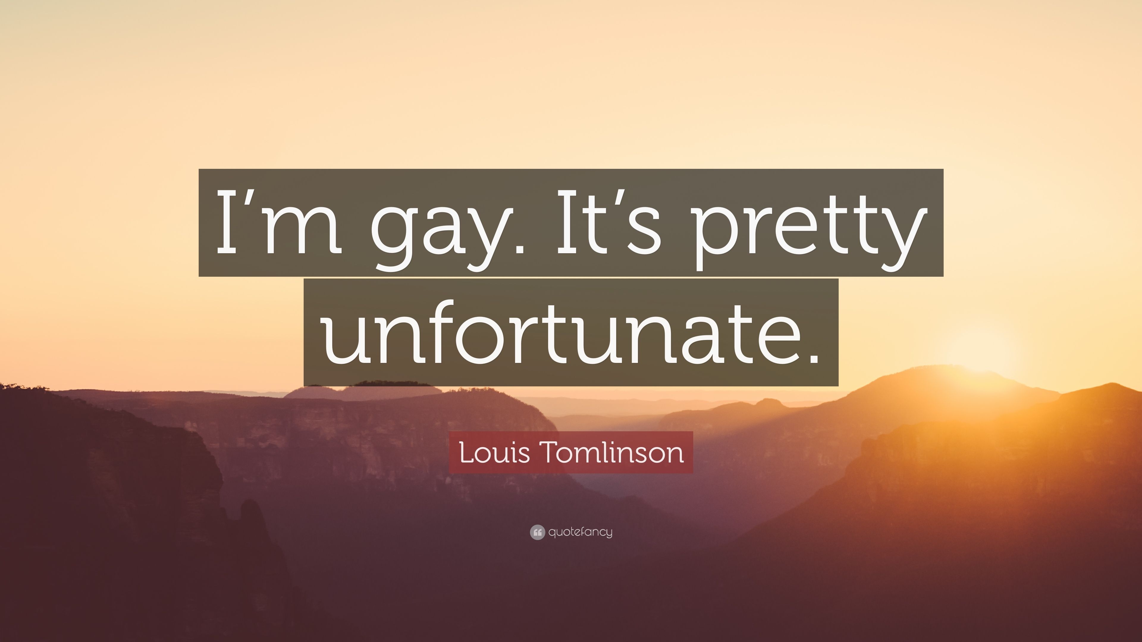 3840x2160 Louis Tomlinson Quote: “I'm gay. It's pretty unfortunate.” 12, Desktop