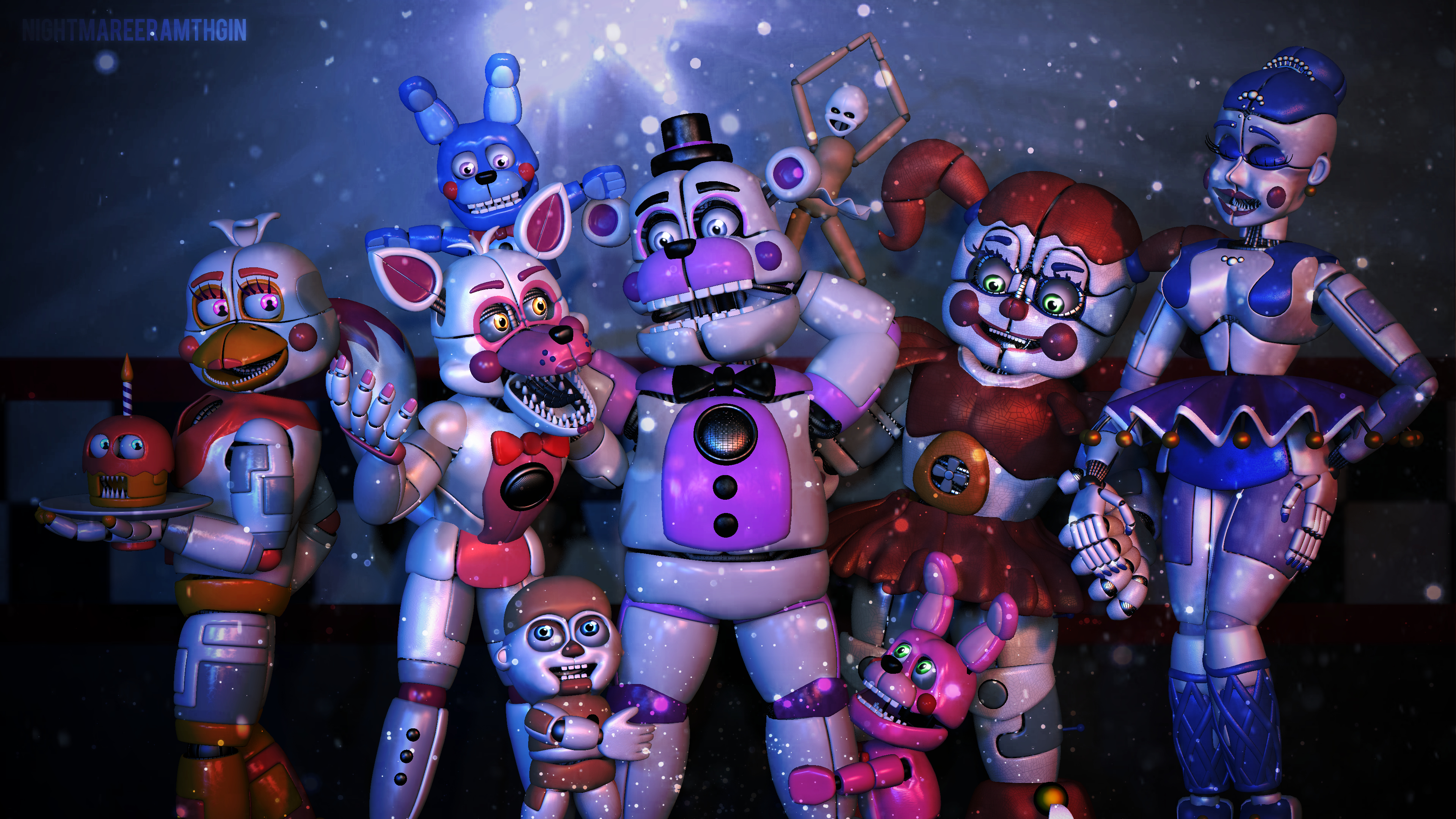 3840x2160 Five Nights At Freddys Sister Location Wallpaper, Desktop