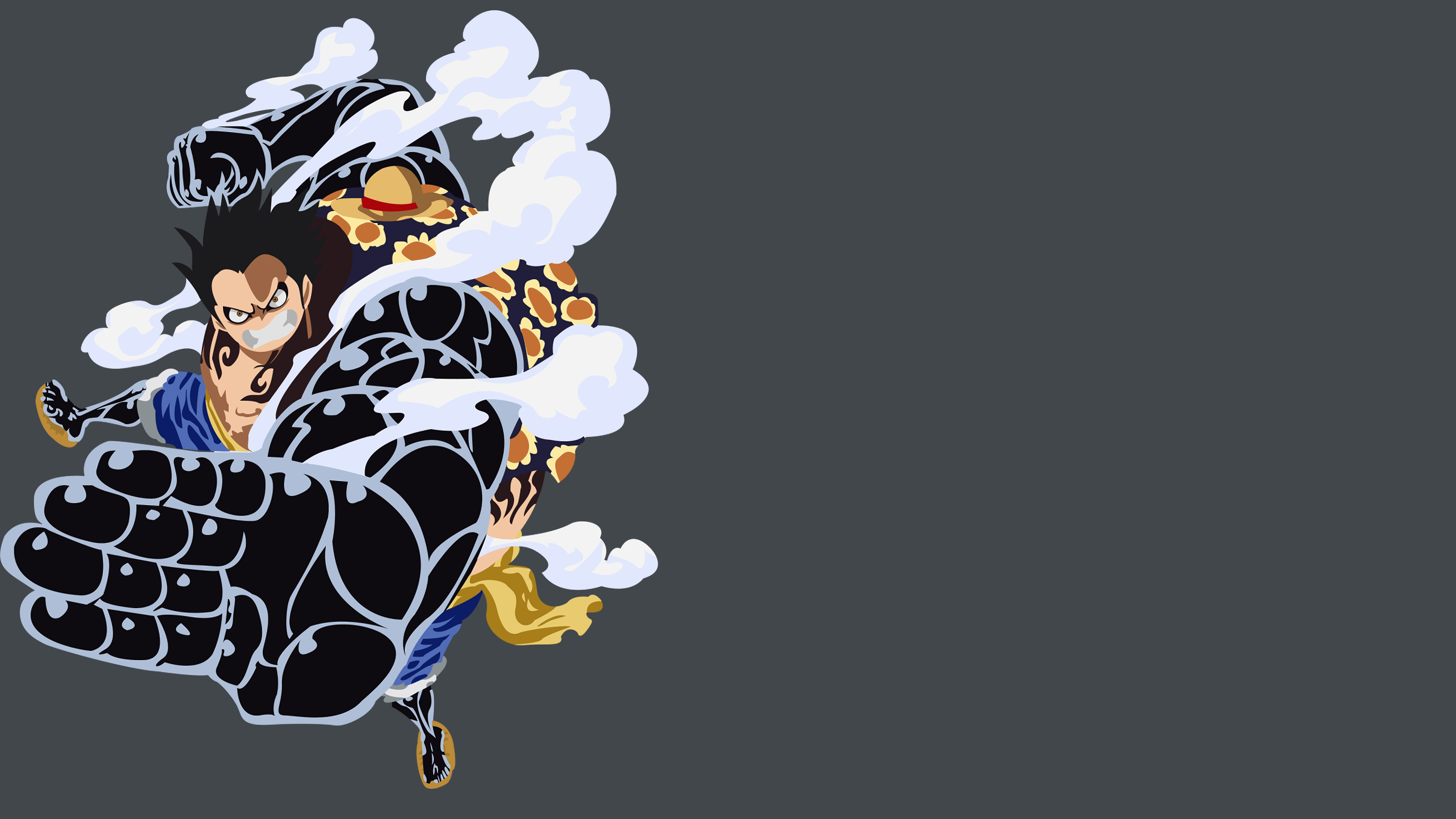 3840x2160 Luffy Gear 4 Minimalist, Desktop