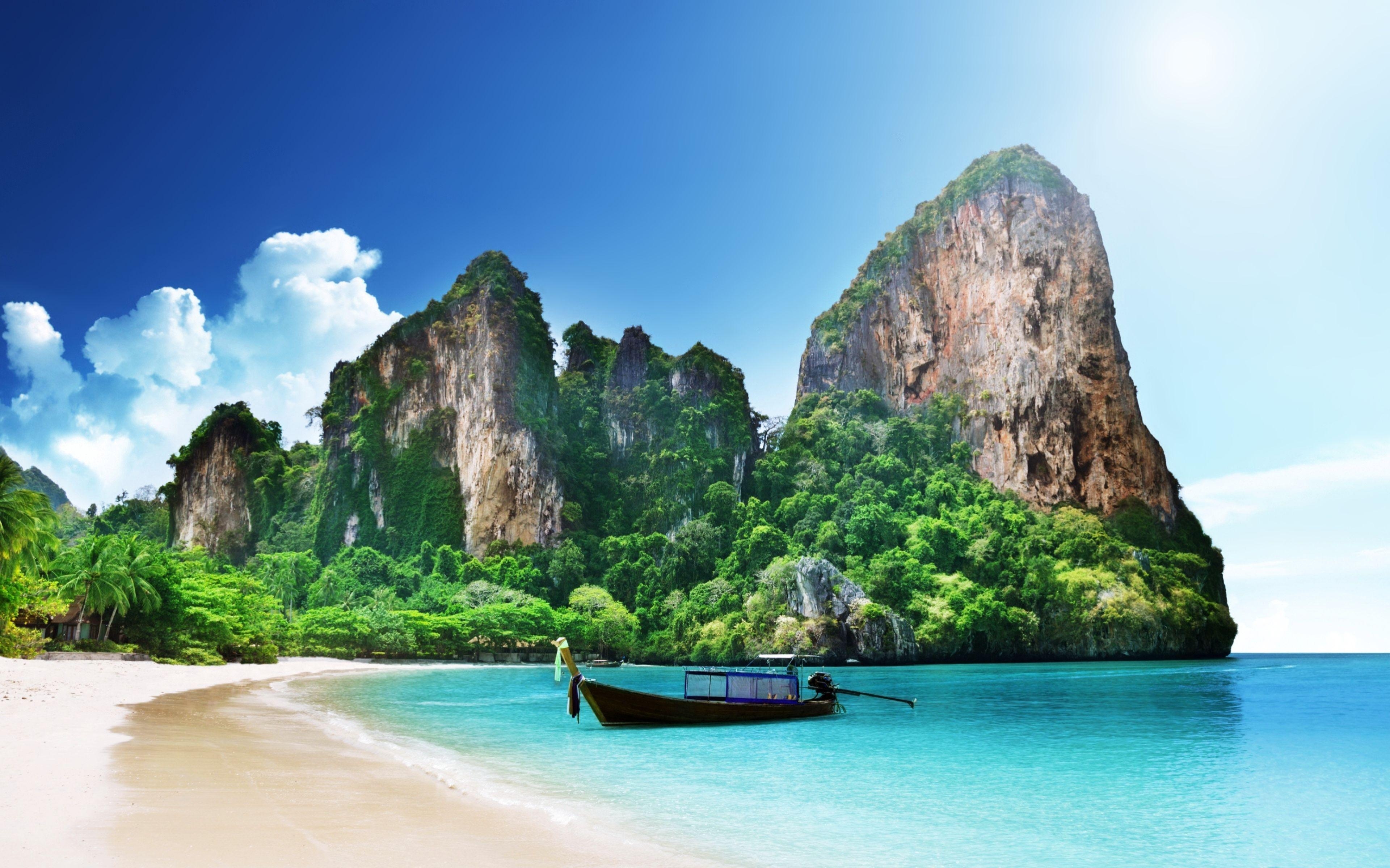 3840x2400 Railay Beach HD Wallpaper and Background, Desktop