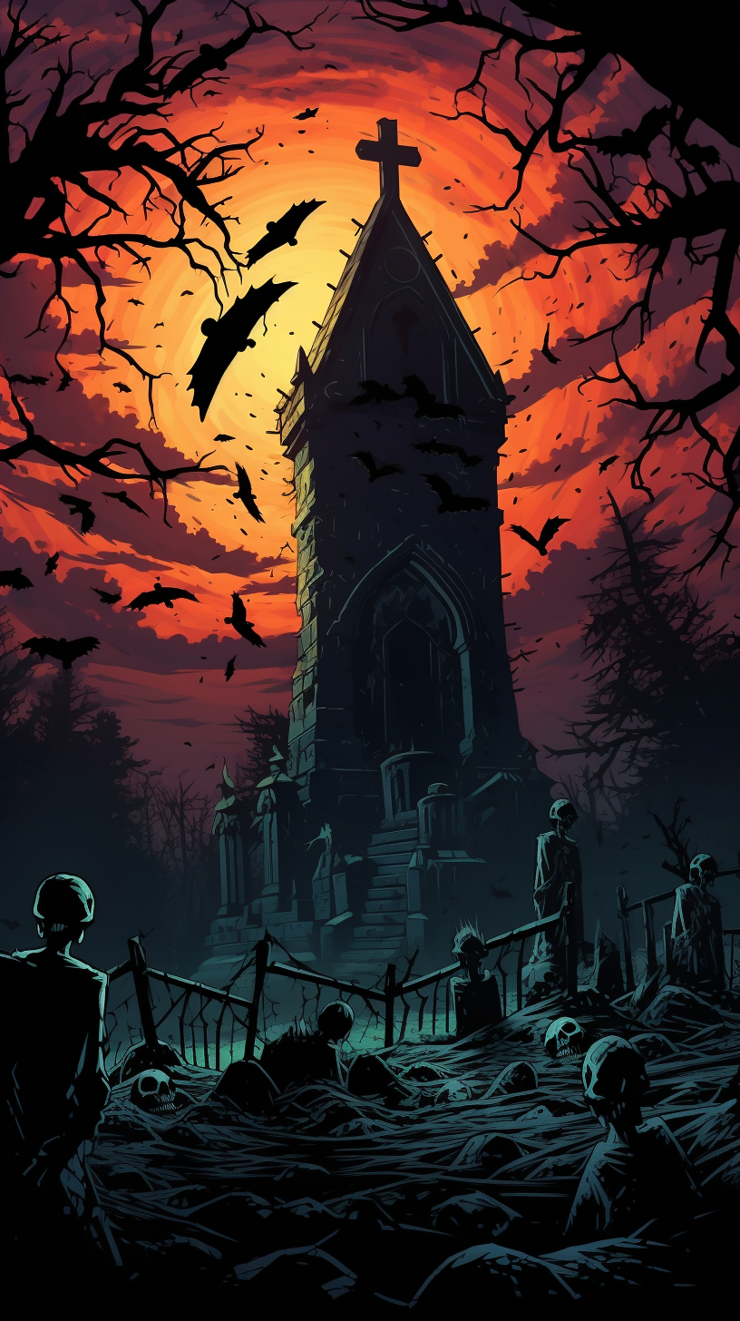 820x1460 Gothic Graveyard under Starless Night Chest Image Hosting And Sharing Made Easy, Phone