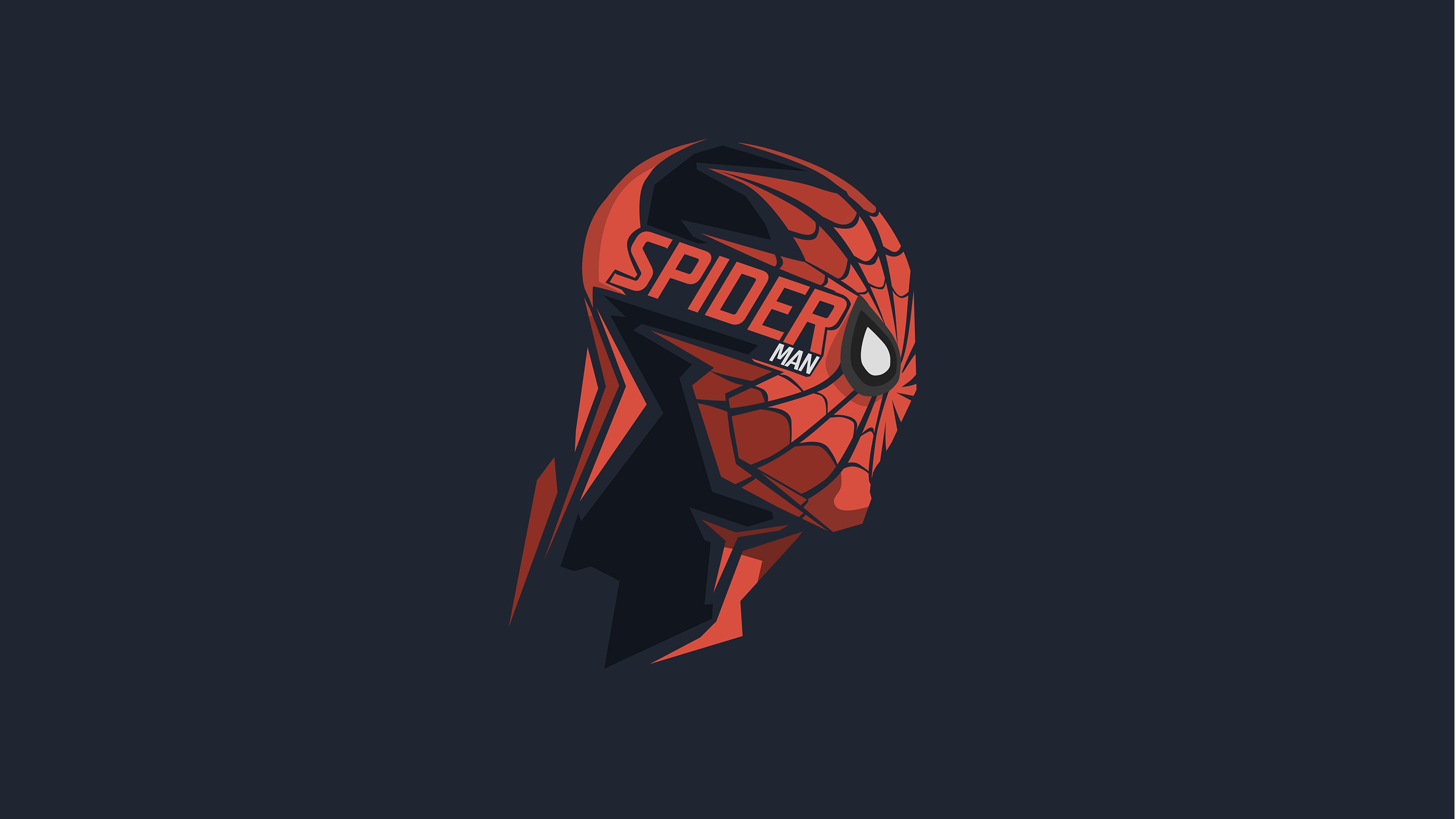 7680x4320 Spiderman Mask Minimalism 8k Wallpaper Wallpaper, Desktop