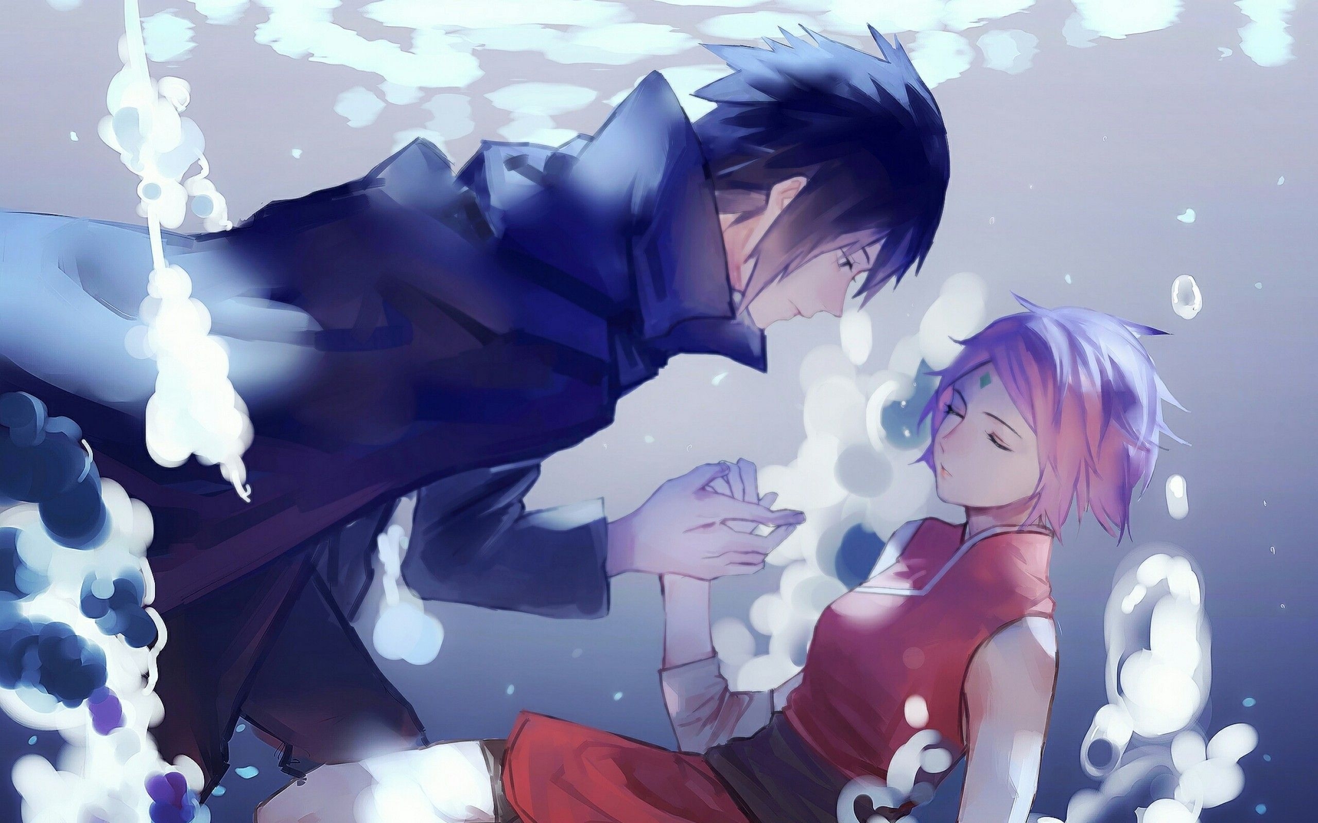 2560x1600 Download  Uchiha Sasuke, Haruno Sakura, Naruto Wallpaper, Desktop