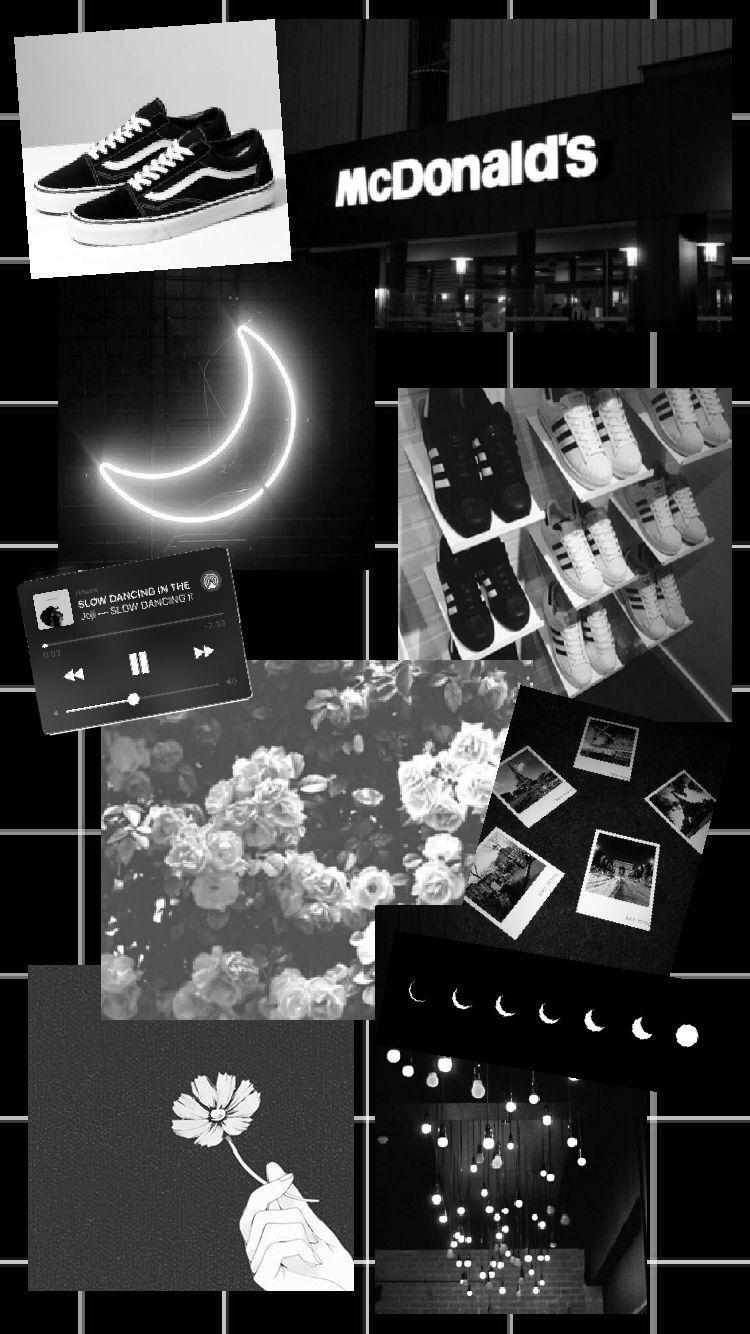 750x1340 black & white.. Black aesthetic wallpaper, Phone