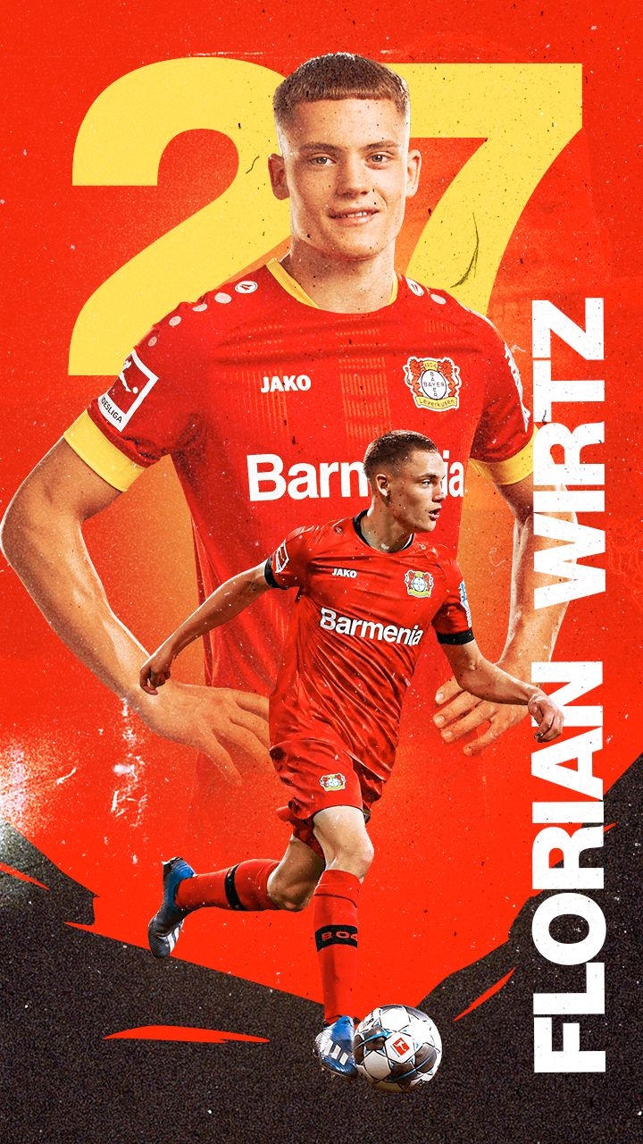 720x1280 Florian Wirtz Poster. Sport poster, Football poster, Wirtz, Phone