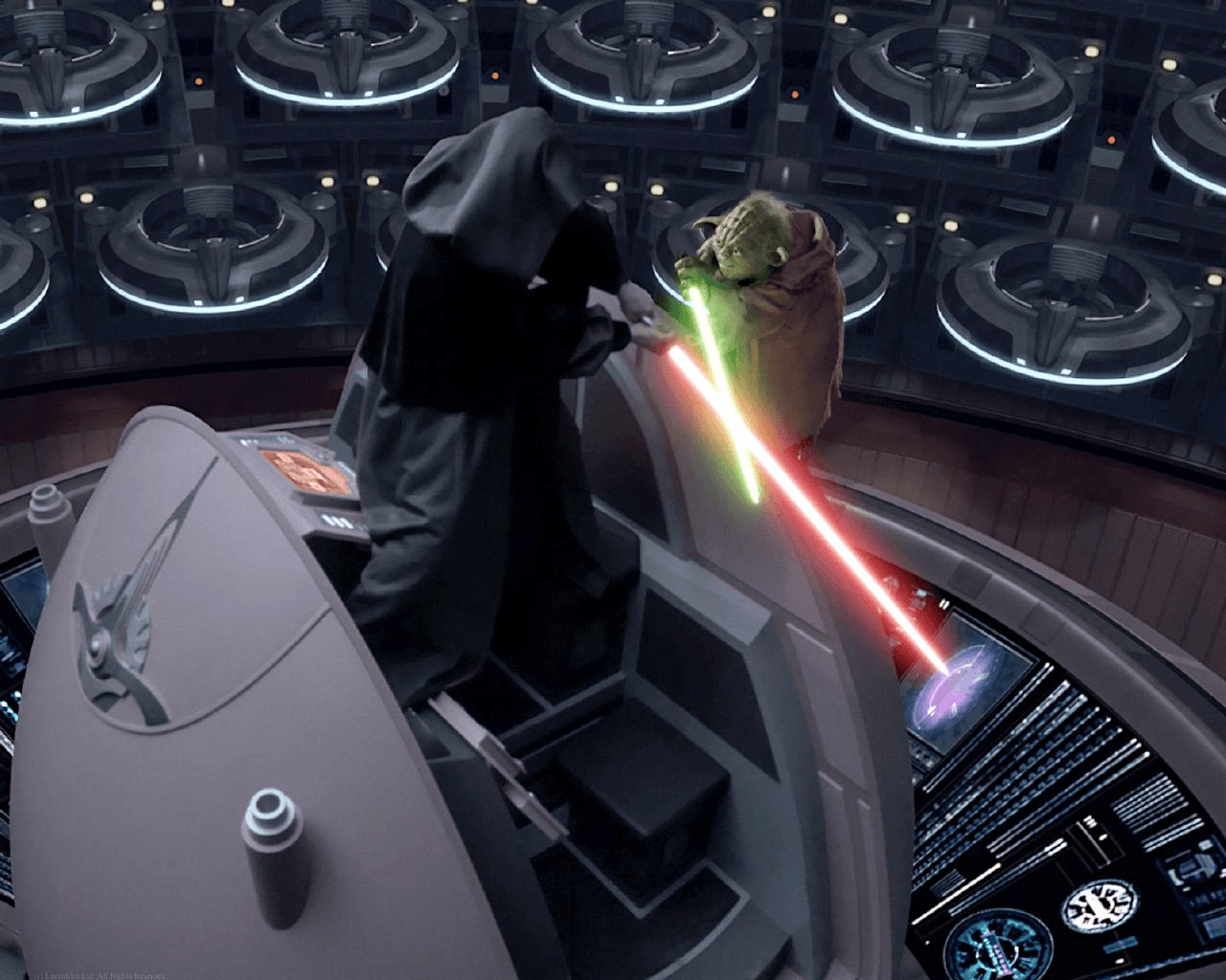 1280x1030 Darth Sidious vs. Yoda. Star wars wallpaper, Star wars rebels, Desktop