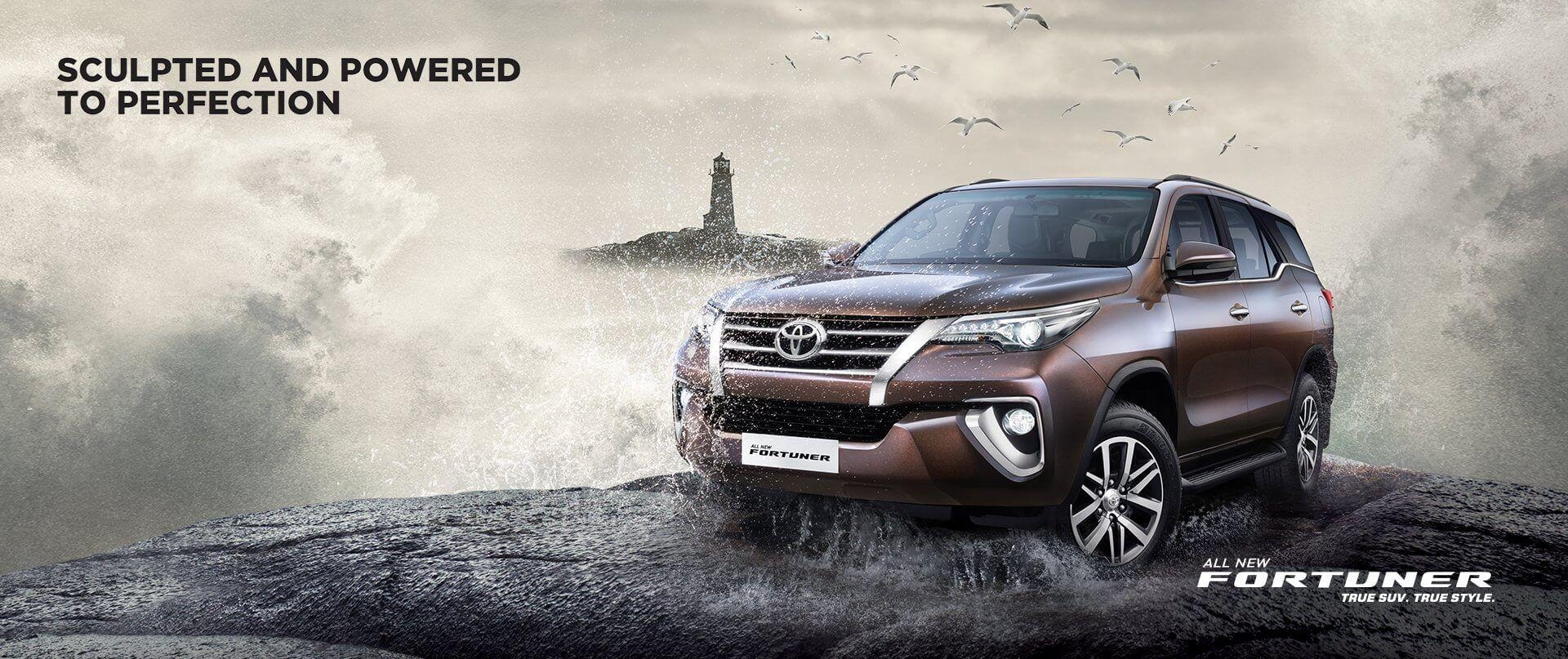 1920x810 Toyota India. Official Toyota Fortuner site, Dual Screen