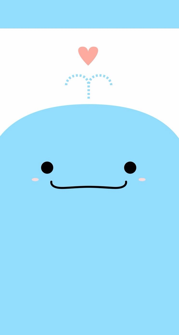 750x1400 Kawaii Whale iPhone Wallpaper 744×392 pixels. Fondos de pantalla cute, Fondos phone, Wallpaper para celular, Phone