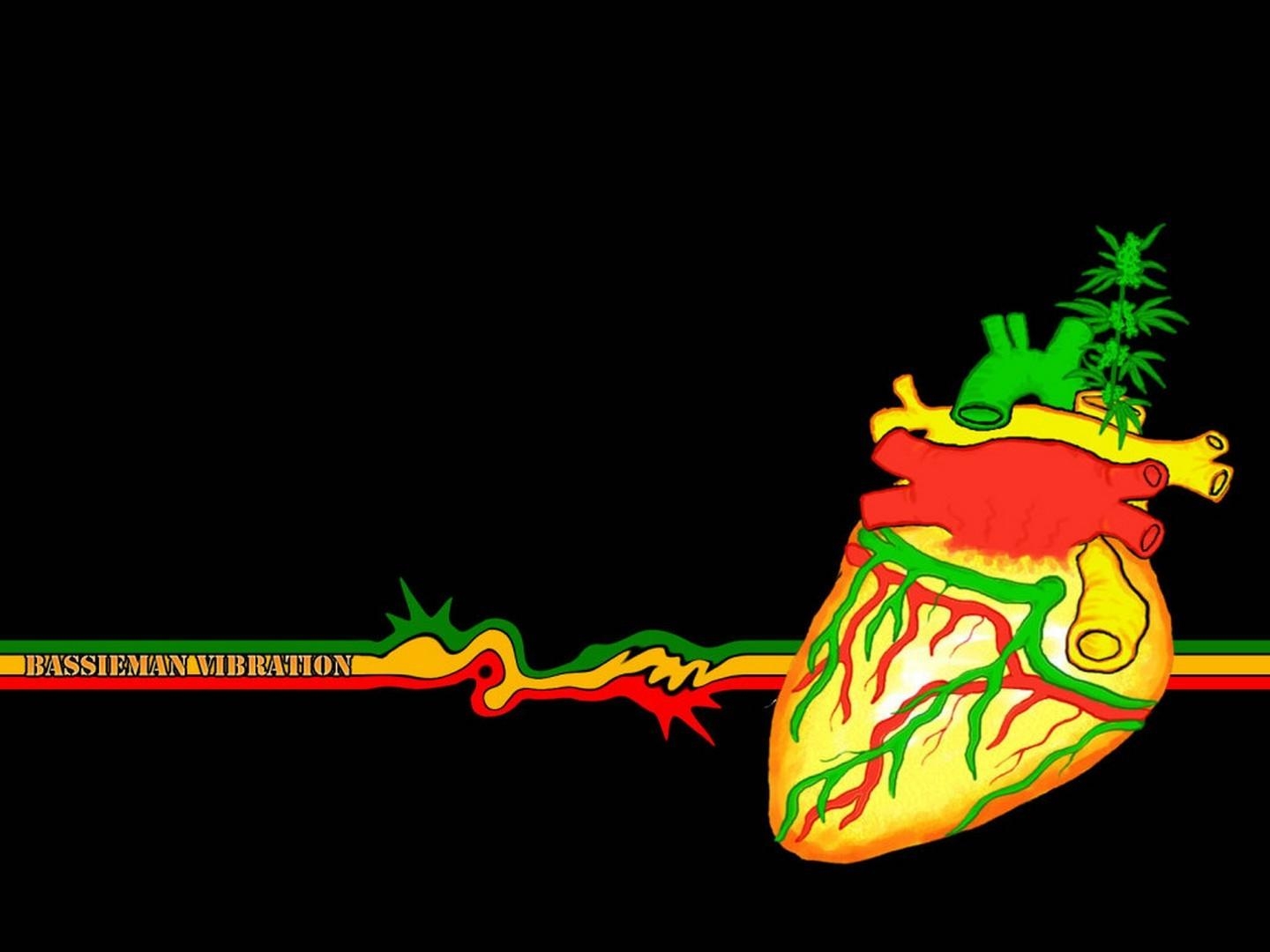 1440x1080 Rasta, Heart, Music, Wide, High, Definition, Wallpaper, Download, Desktop