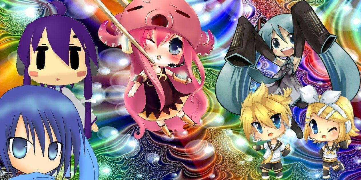 1270x640 Chibi Vocaloids wallpaper, Desktop