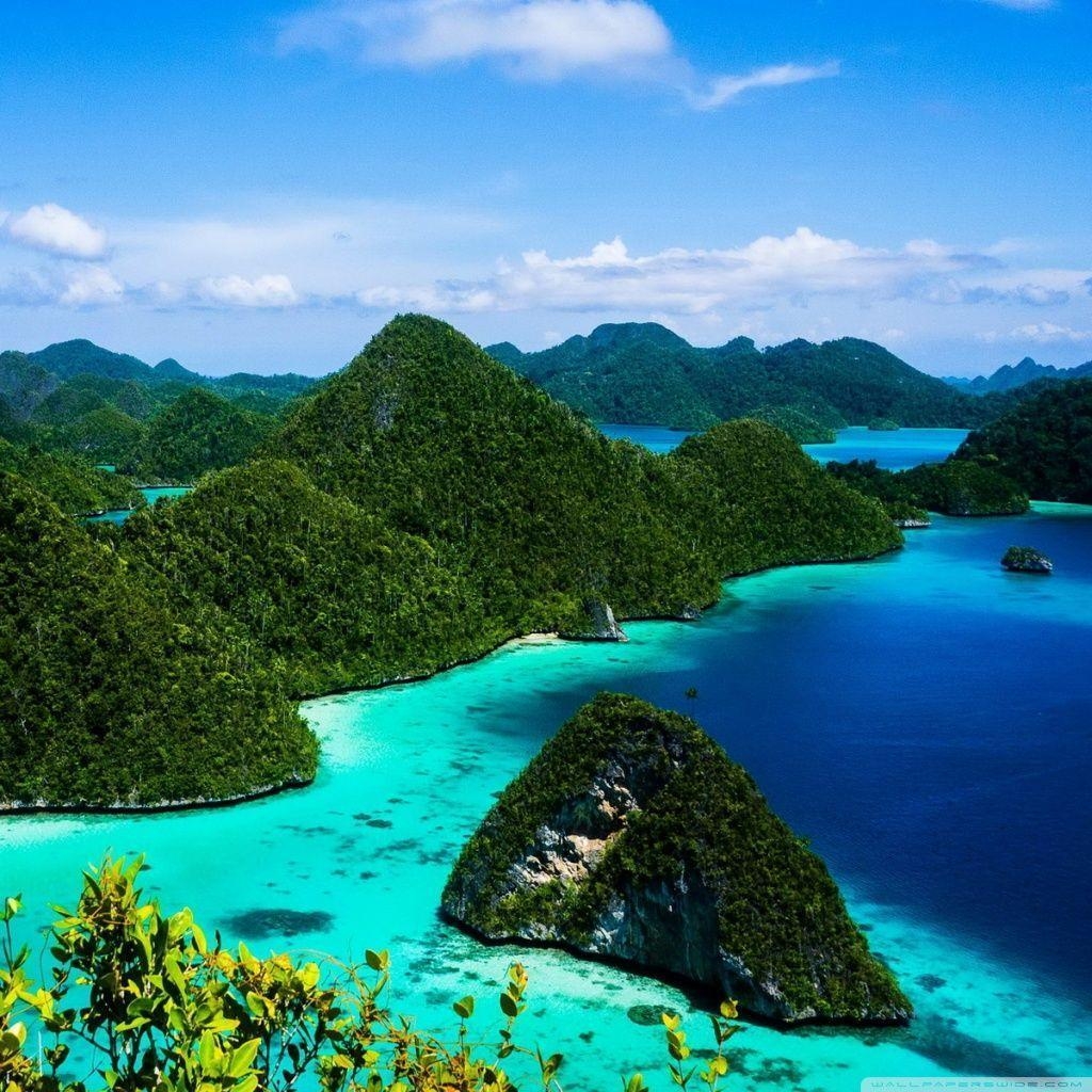 1030x1030 Indonesia Islands Blue Water HD desktop wallpaper, High, Phone