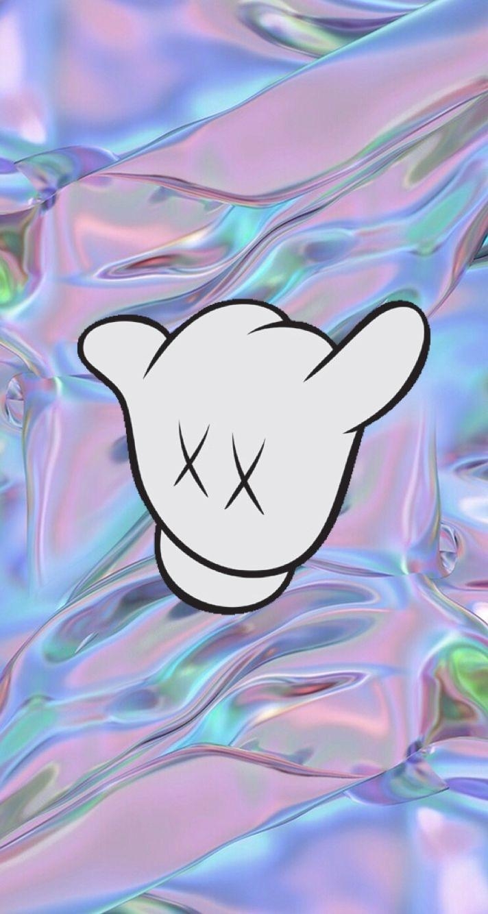 720x1340 kaws iphone wallpaper, red, graffiti, street art, modern art, art, Phone