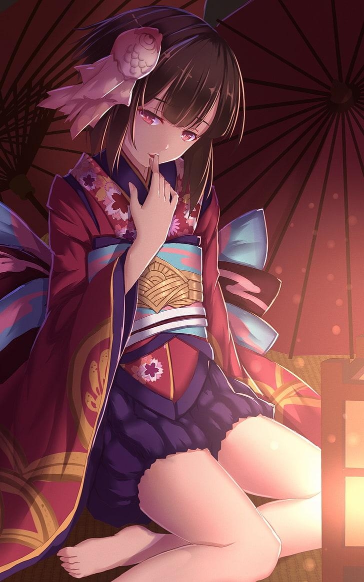 730x1170 HD wallpaper: kagura, onmyouji heian ayakashi kitan, Phone