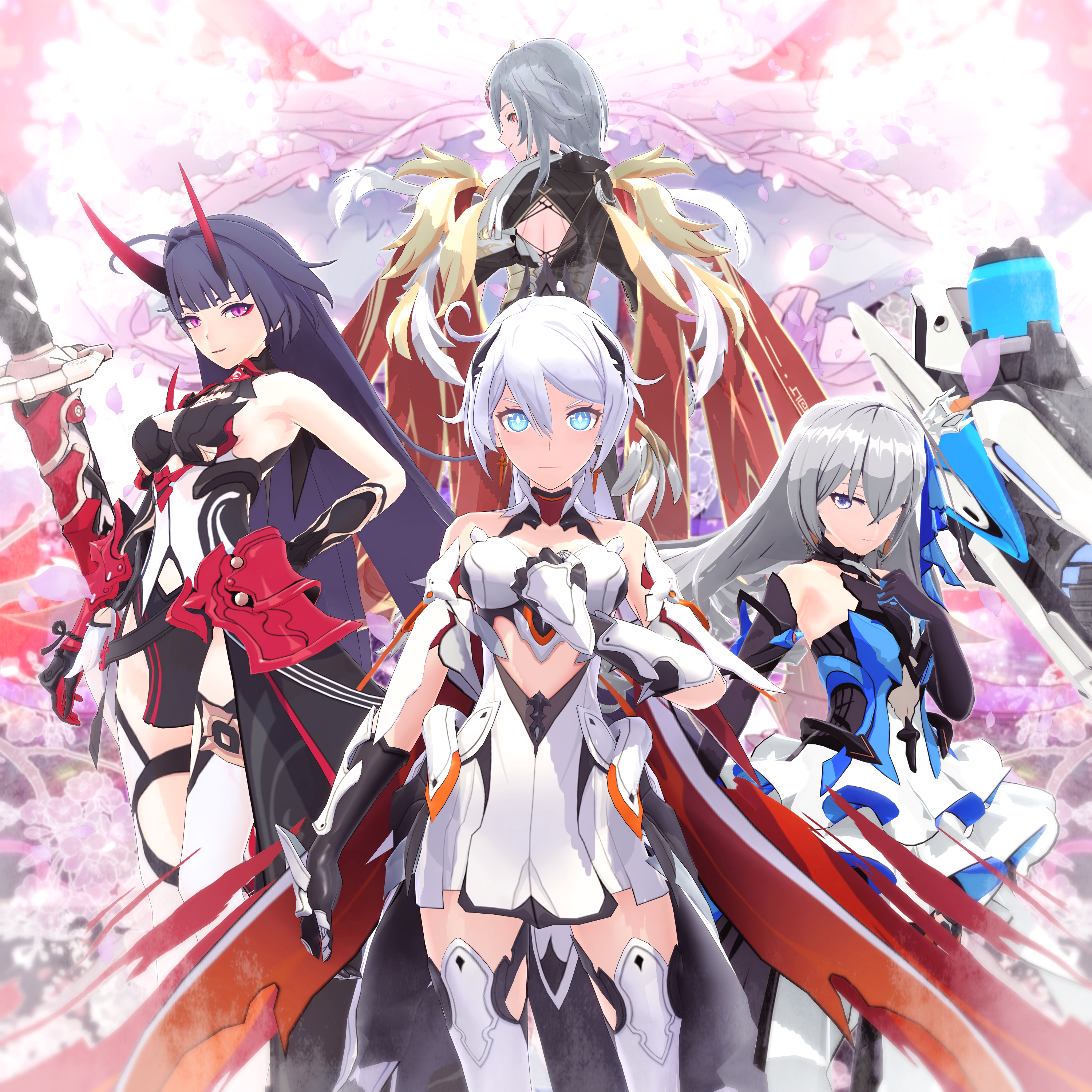 3000x3000 Quartet Herrscher: honkaiimpact3, Phone