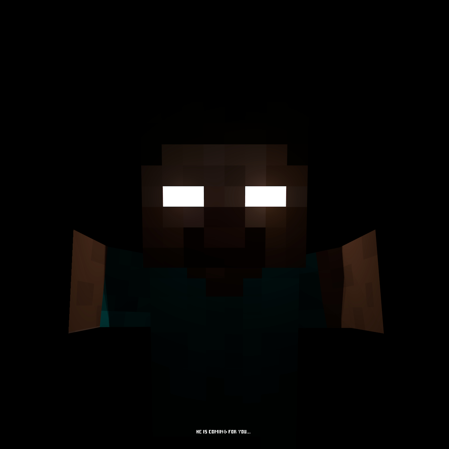 1440x1440 Creepy Minecraft Wallpaper Free Creepy Minecraft Background, Phone