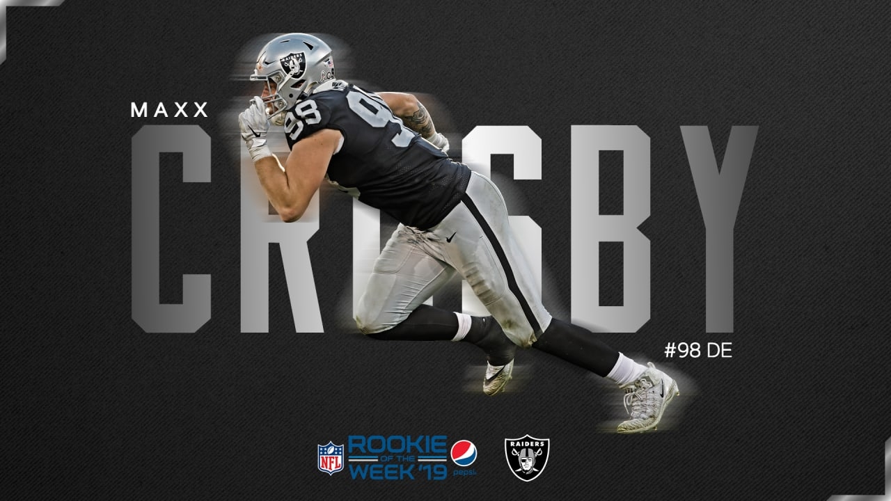 1280x720 Maxx Crosby voted Pepsi Rookie of the Week, Desktop