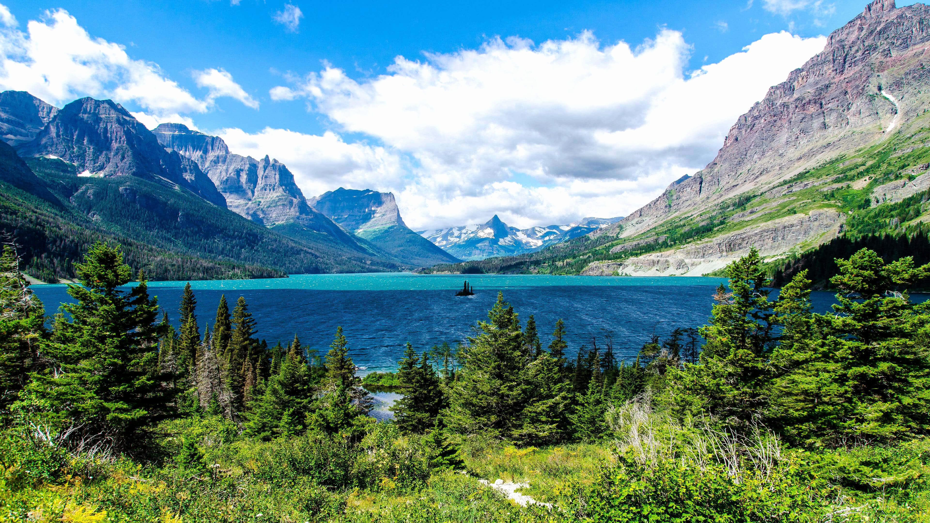 3840x2160 Glacier National Park Mountain Range UHD 4K Wallpaper, Desktop