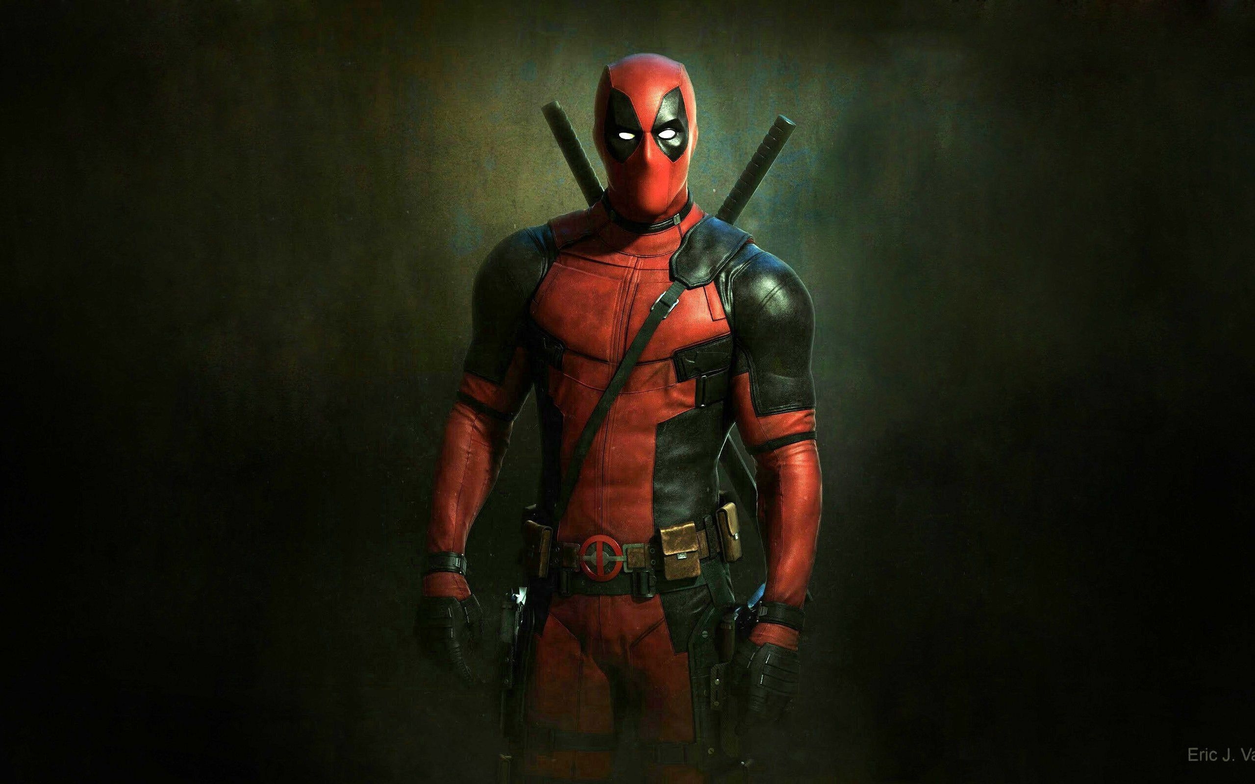 2560x1600 Deadpool on a dark background - [], Desktop