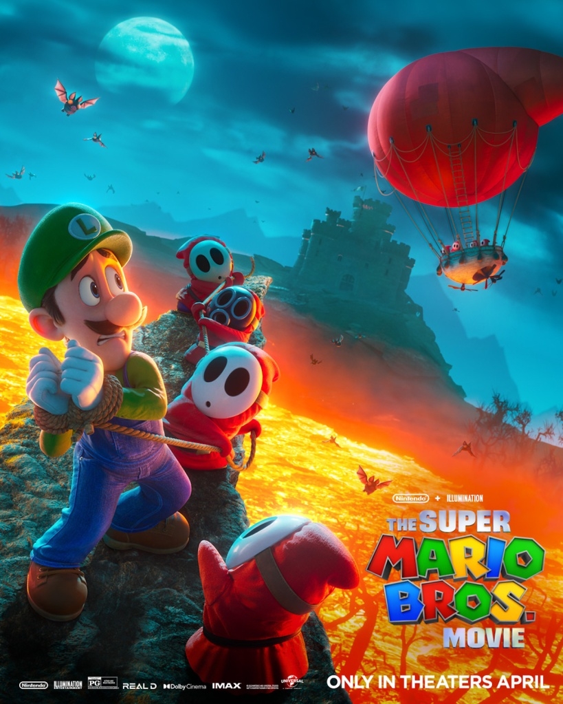 820x1030 New Super Mario Bros. Movie Poster Has Luigi Seeing Ghosts, Phone