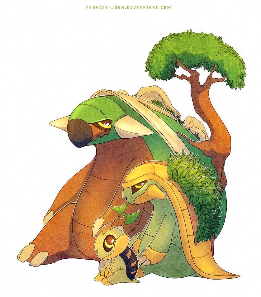 840x960 Turtwig Grotle And Torterra By Francis John, Phone