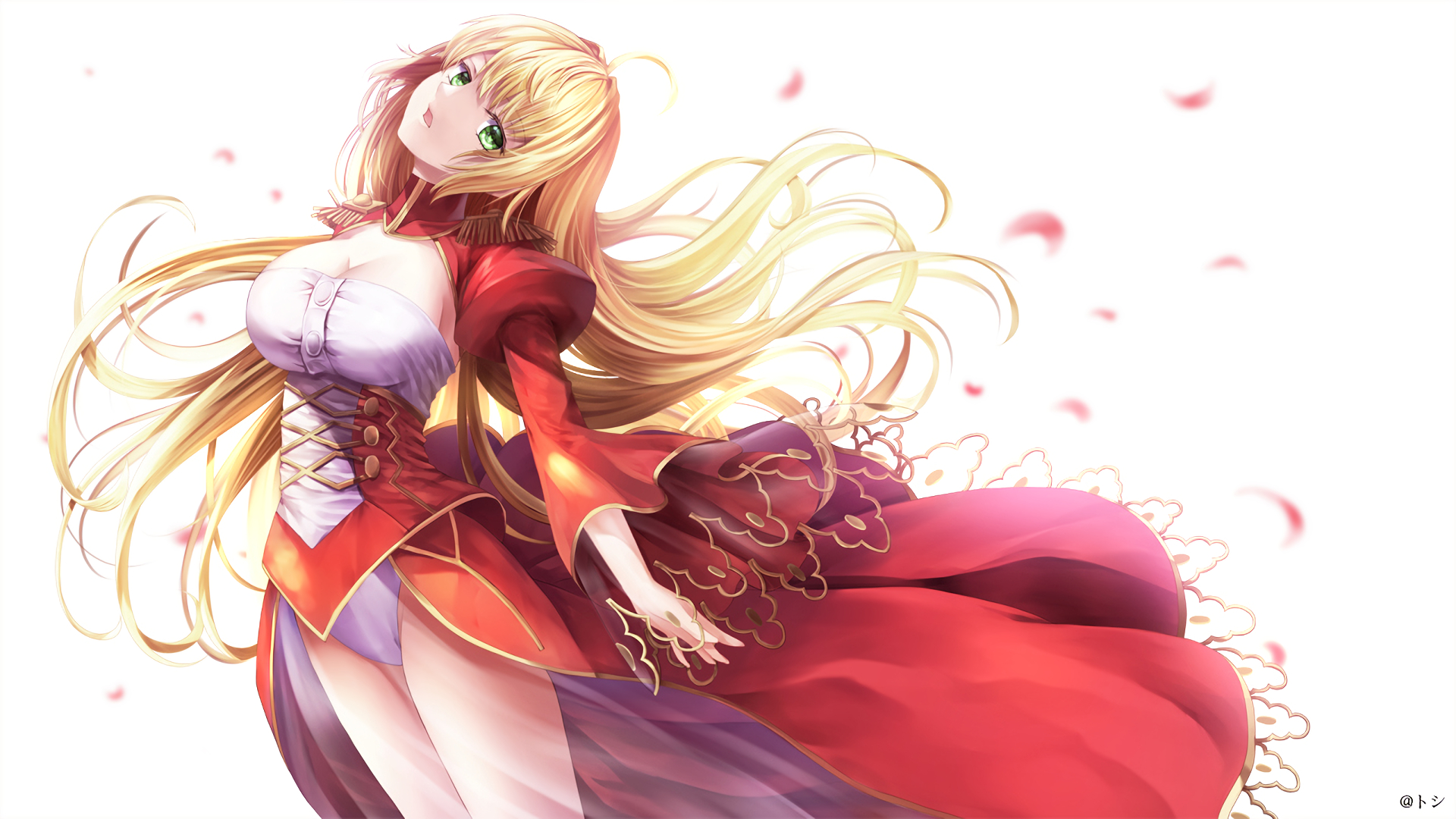 1920x1080 Blonde Long Hair Saber Extra Fate Series Nero Claudius Wallpaper:, Desktop