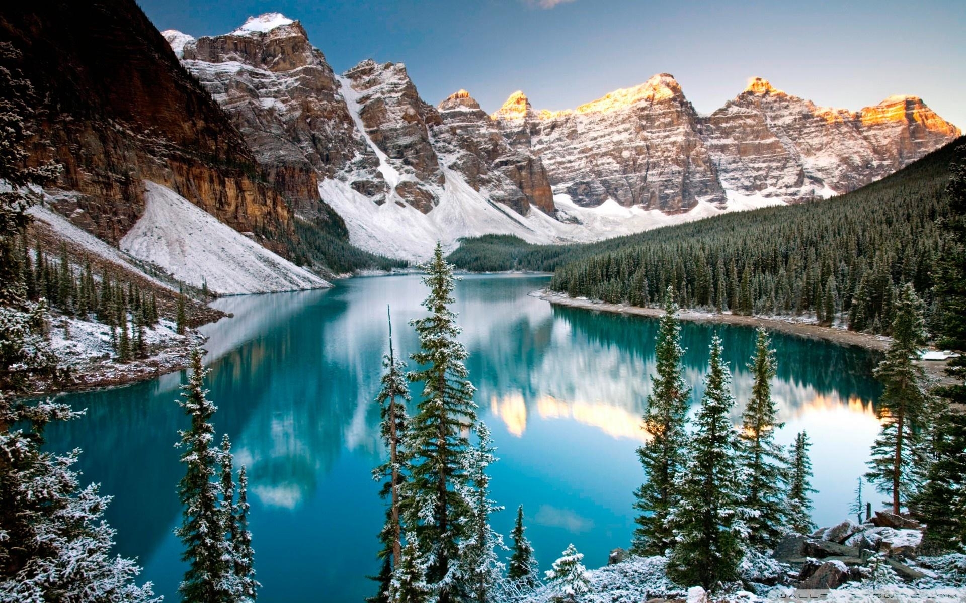 1920x1200 Winter, Moraine Lake, Alberta, Canada ❤ 4K HD Desktop Wallpaper, Desktop