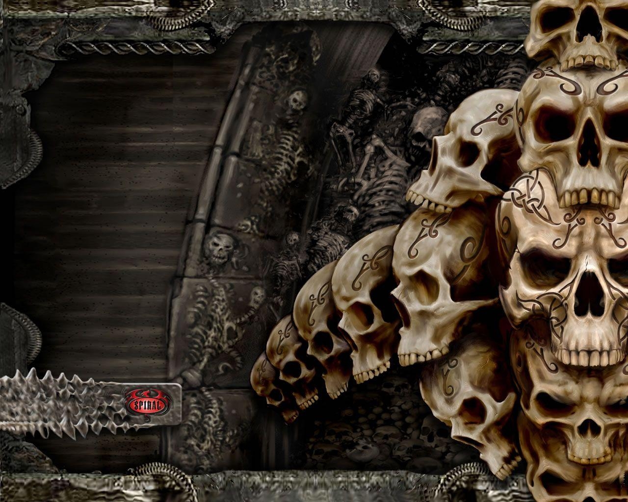 1280x1030 Evil Skull Wallpaper, Desktop