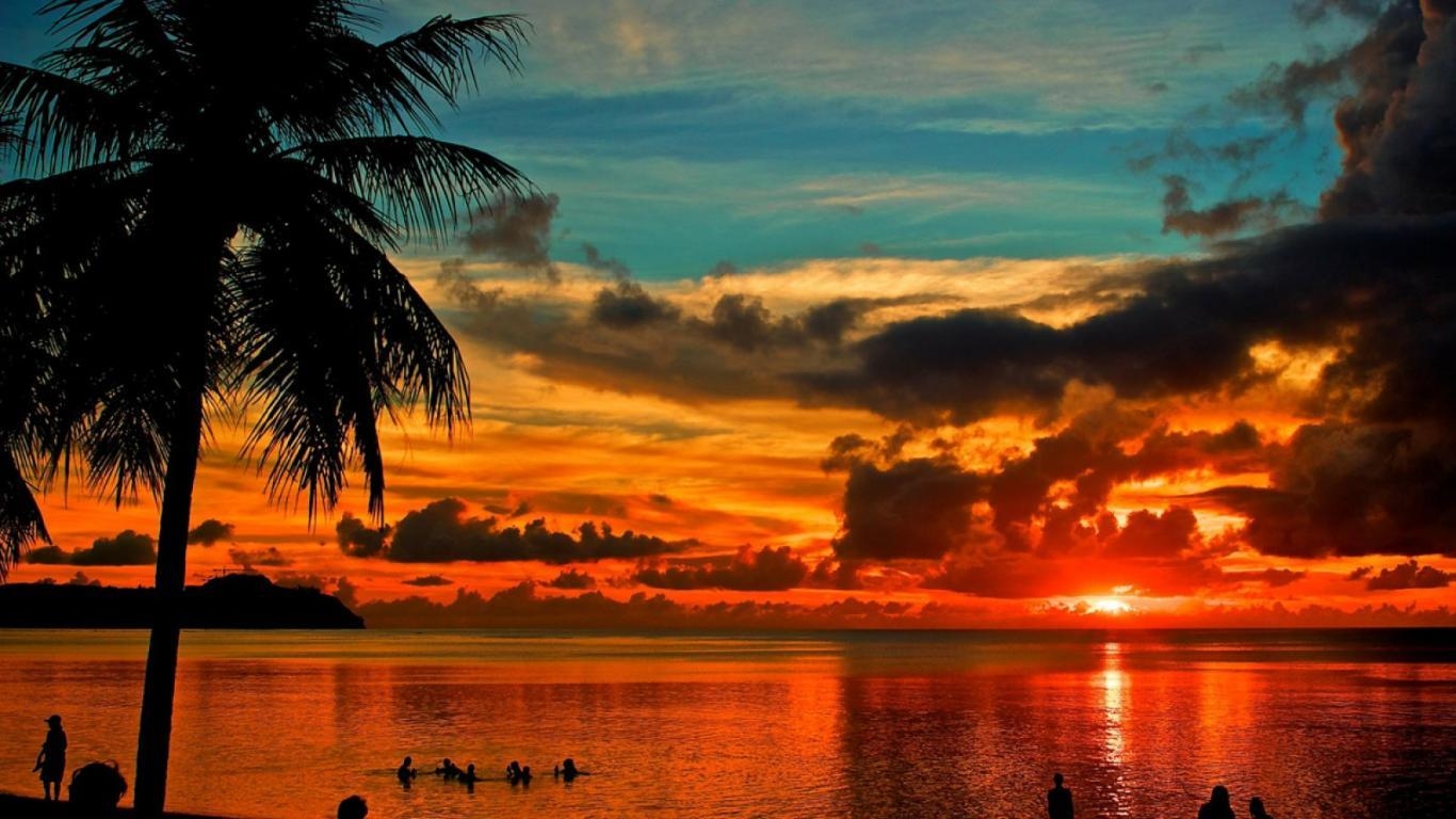 1370x770 Guam Sunset 1366 X 768 Picture, Guam Sunset 1366 X 768 Photo, Guam, Desktop