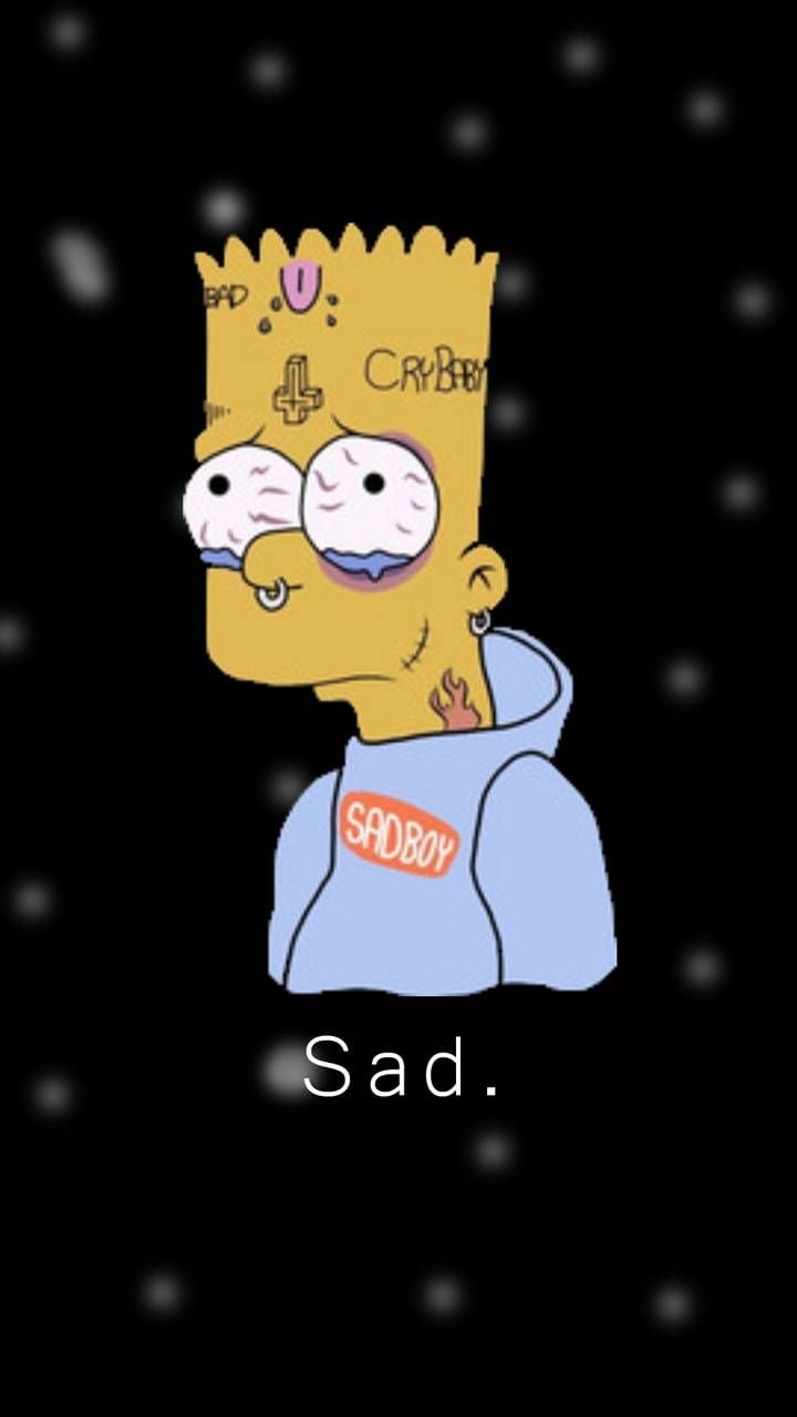 720x1280 Top Ten Broken Heart Sad Bart Simpson Wallpaper, Phone