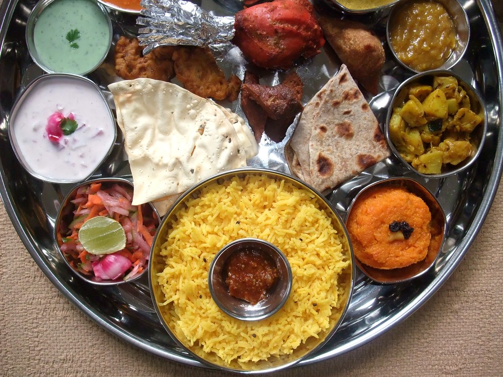 1030x770 INDIAN FOOD Thali 11. NORTH INDIAN PUNJABI THALI, Desktop