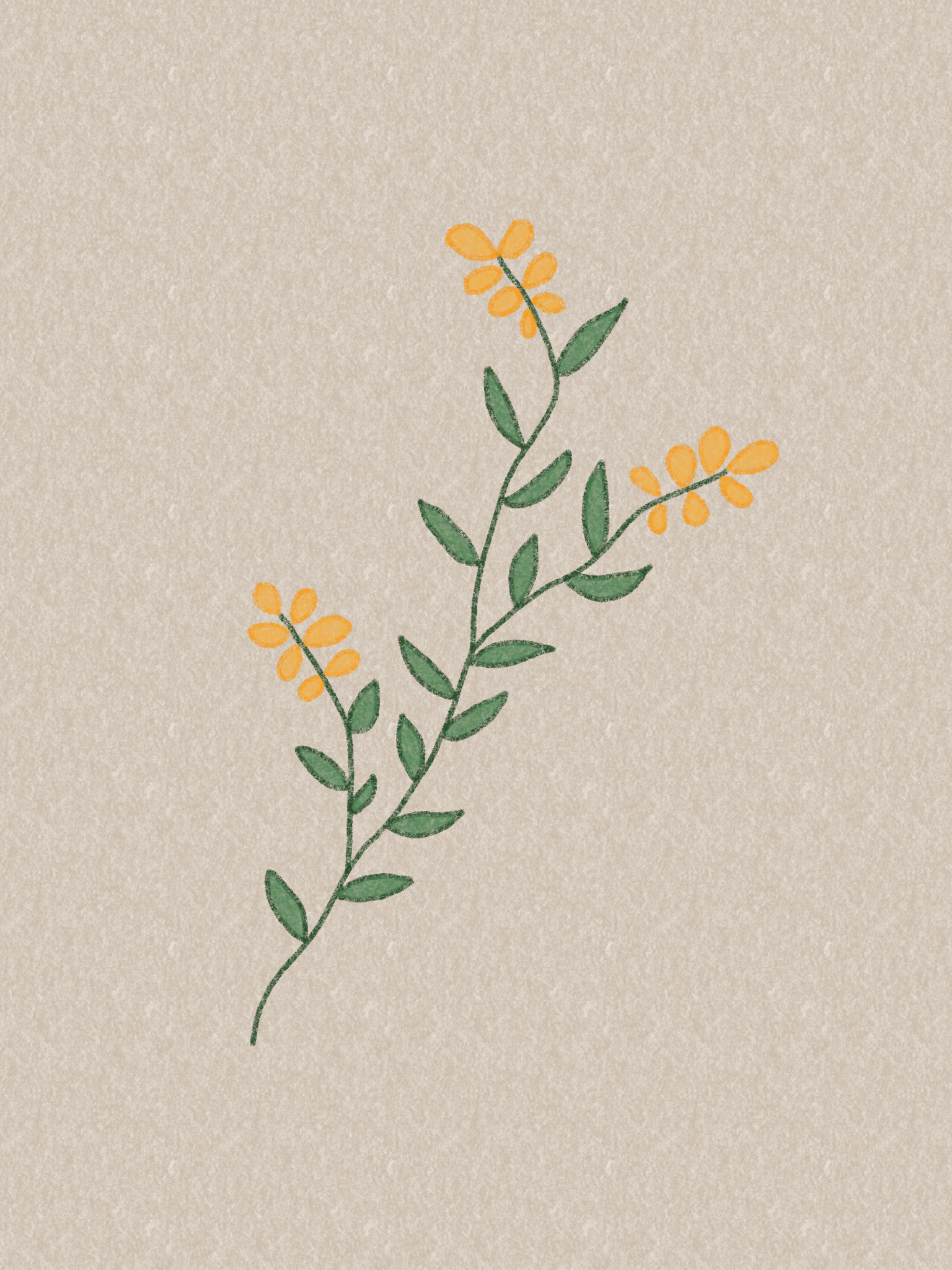 1540x2050 Cute Aesthetic Yellow Flowers Wallpaper Drawing. Realistic flower drawing, Flower drawing, Cute flower drawing, Phone