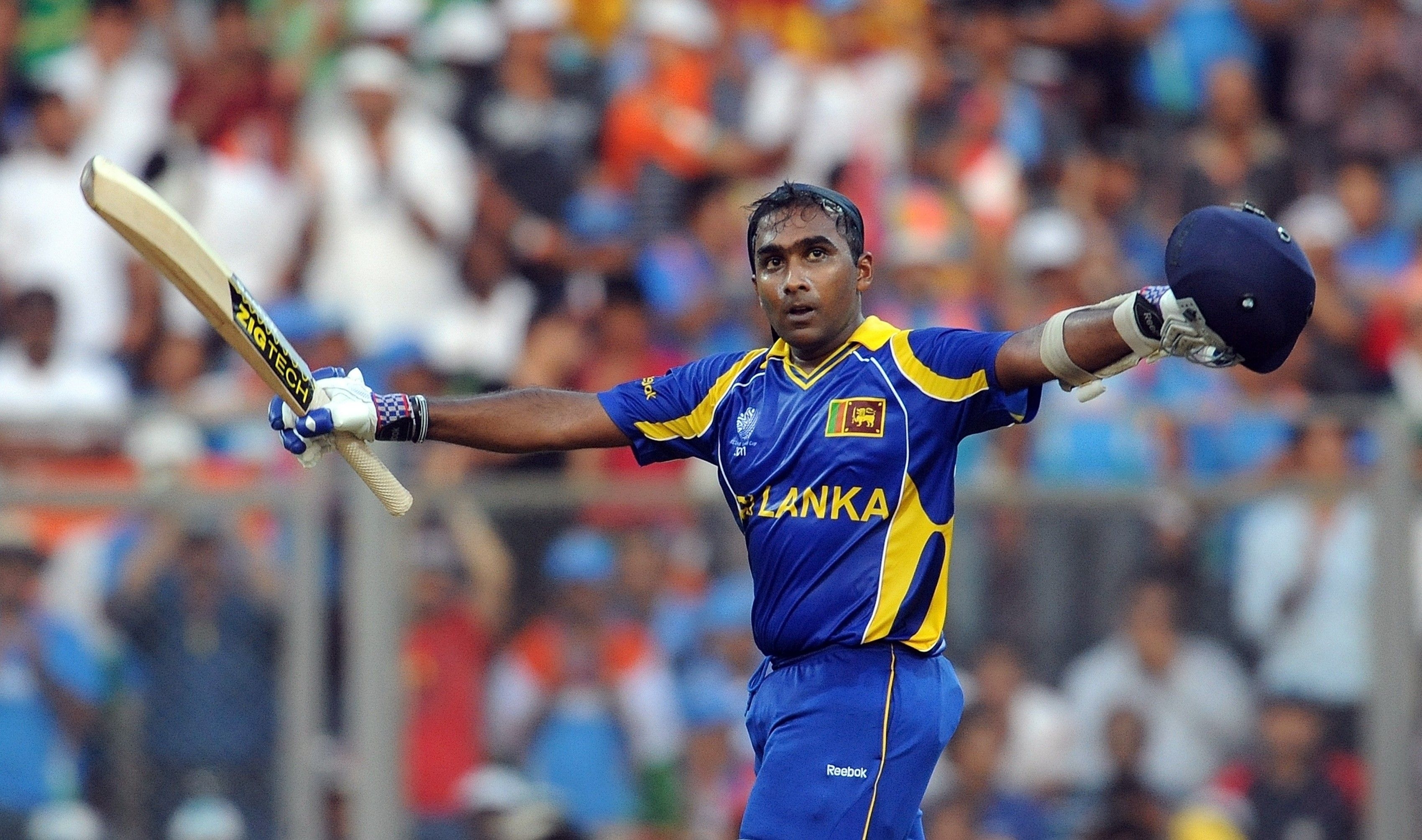 3400x2010 Mahela Jayawardene Sri Lanka Cricket Player doing Clebration after Hundred, Desktop