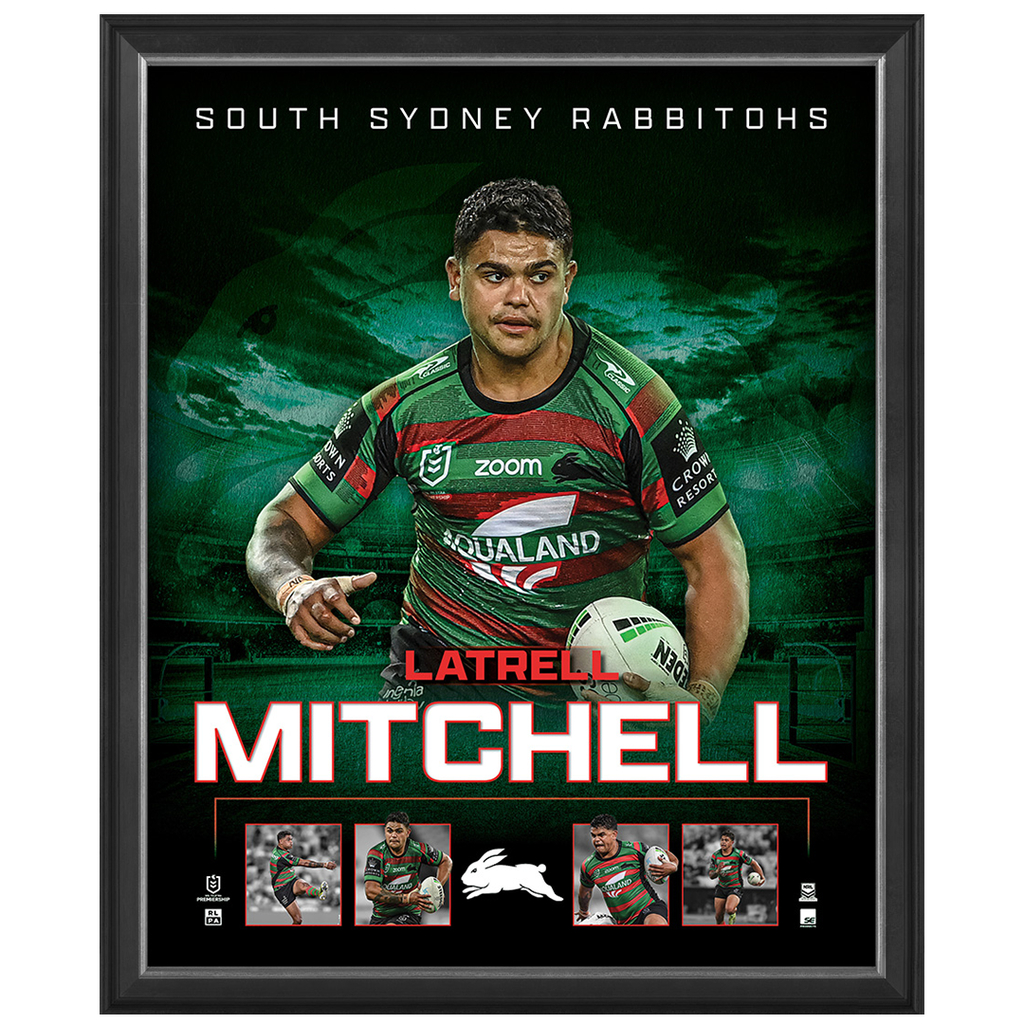 1030x1030 Latrell Mitchell South Sydney Rabbitohs Official NRL Player Print Fram, Phone