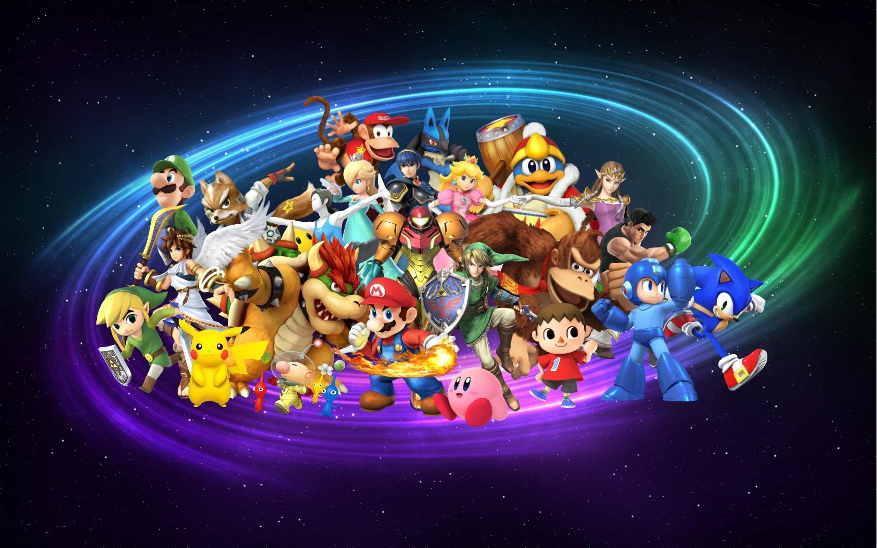 1730x1080 New Super Smash Bros. Wallpaper (Updated with Diddy Kong) 1080p, Desktop