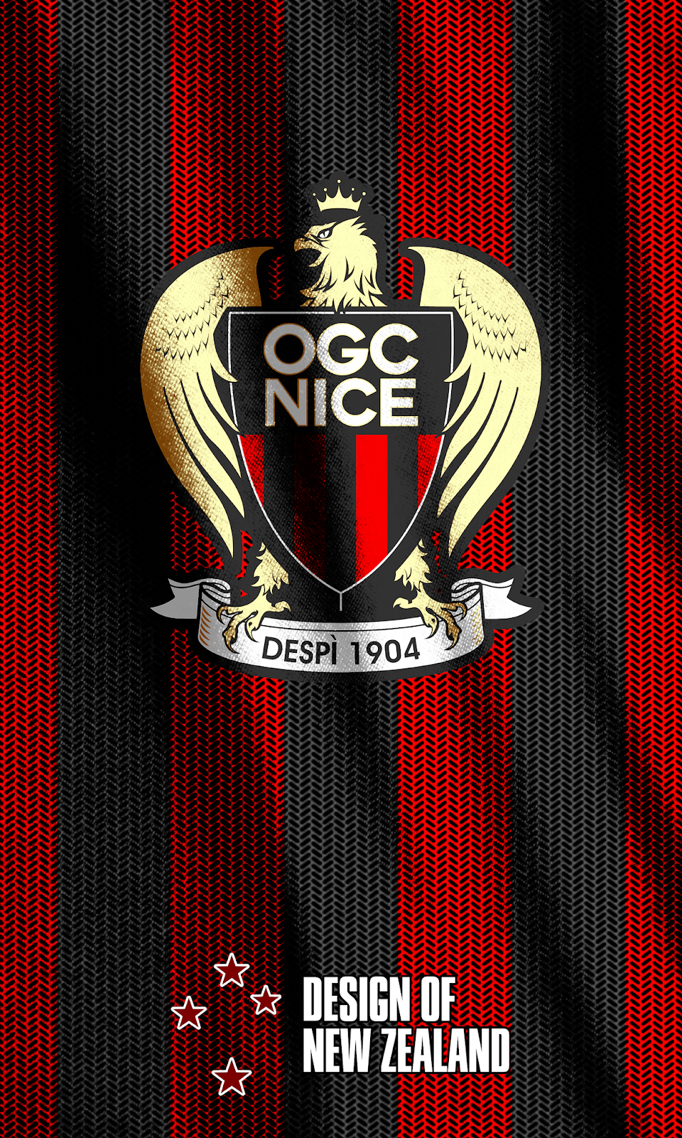 960x1600 Wallpaper OGC Nice Côte d'Azur. Football jerseys. Football jerseys, Phone