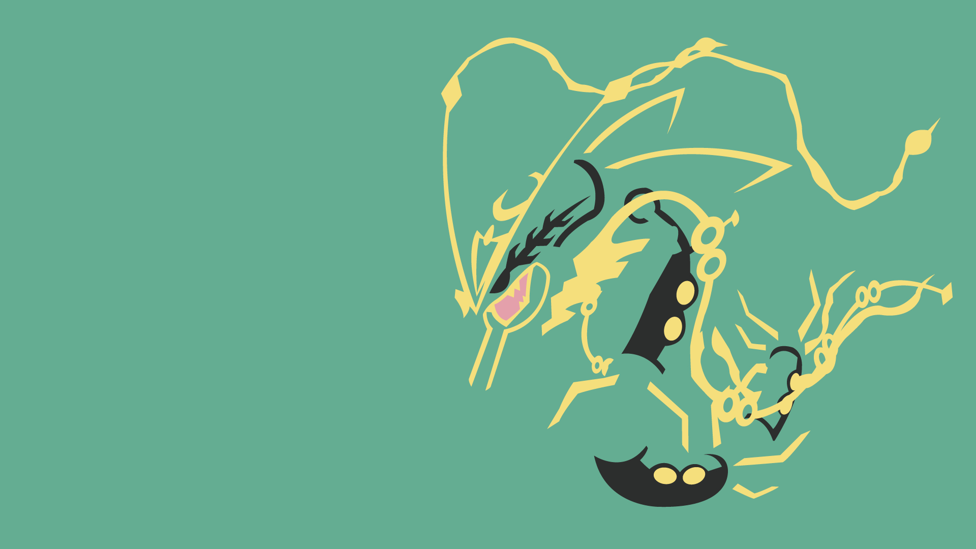 1920x1080 Mega Rayquaza HD Wallpaper, Desktop