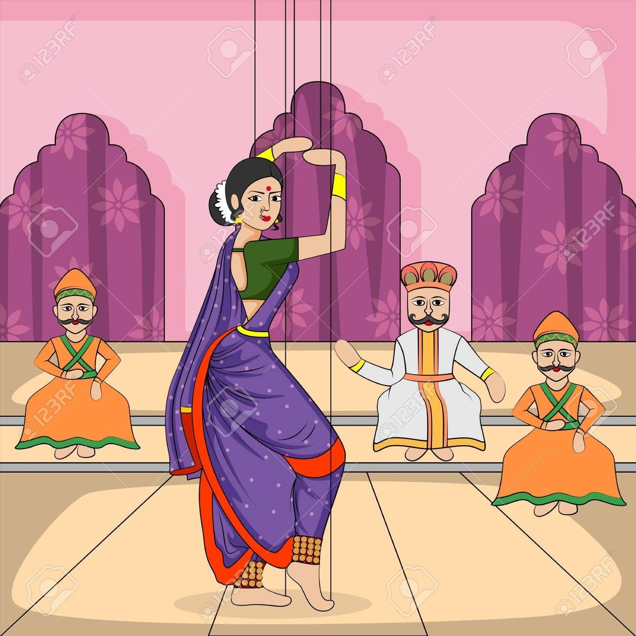 1300x1300 Maharashtrian Lavani Dance Clipart, Phone