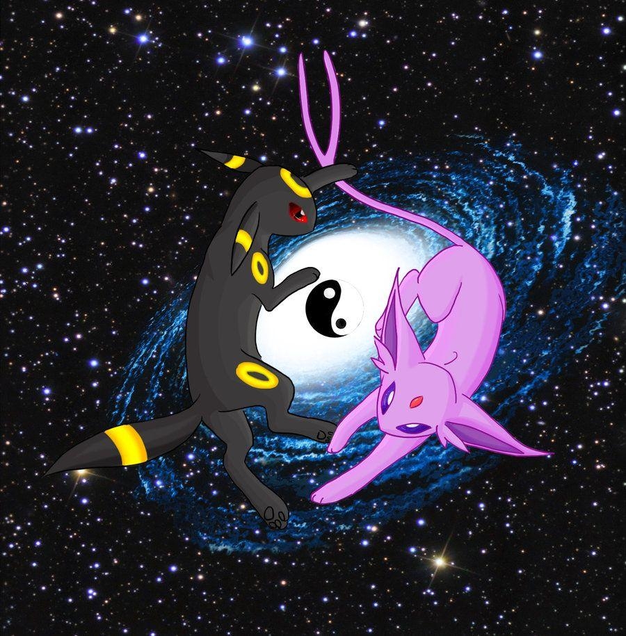 900x920 Umbreon and Espeon Wallpaper, Phone