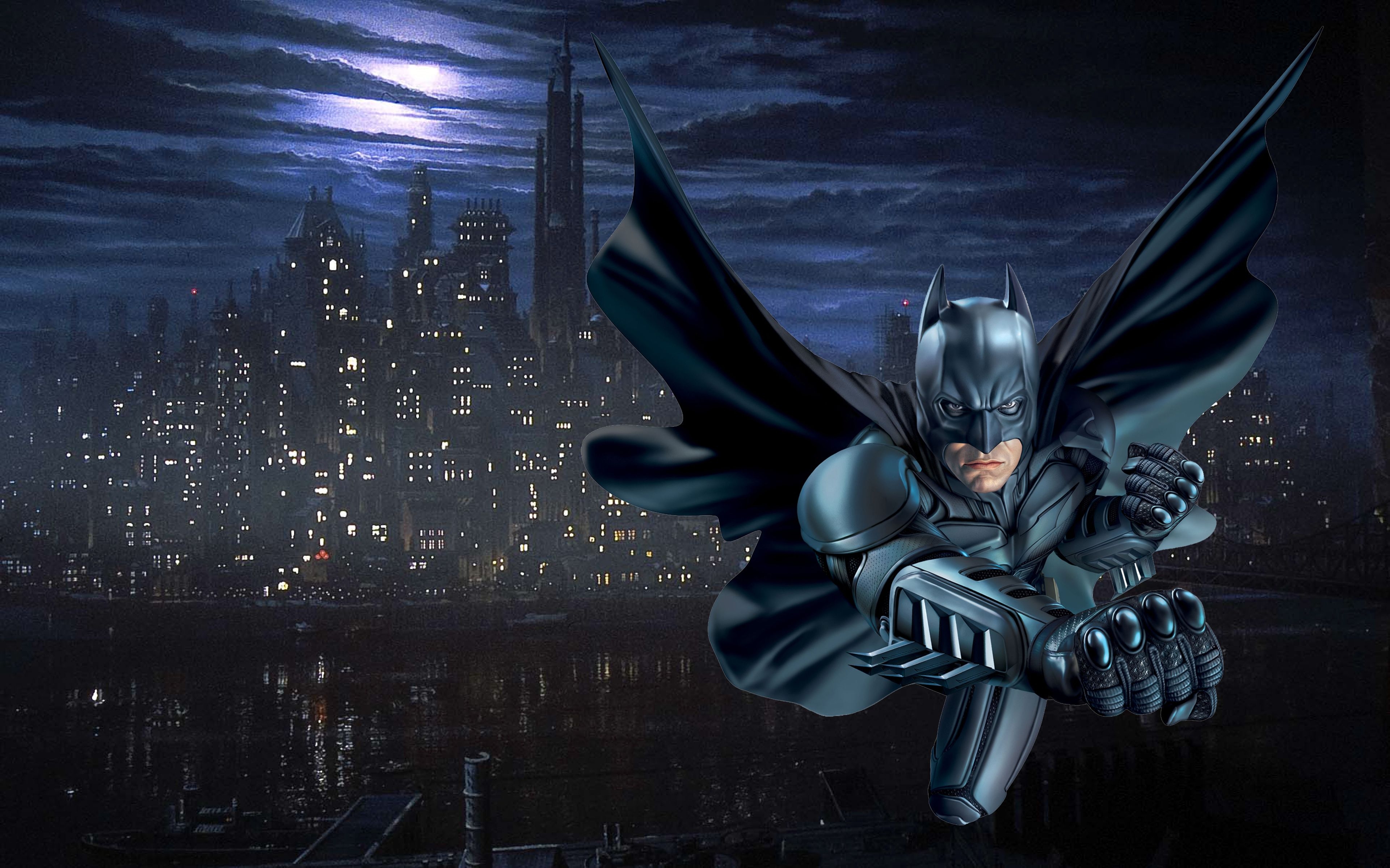 3840x2400 Batman Gotham City New Desktop Wallpaper Free Download , Wallpaper13.com, Desktop