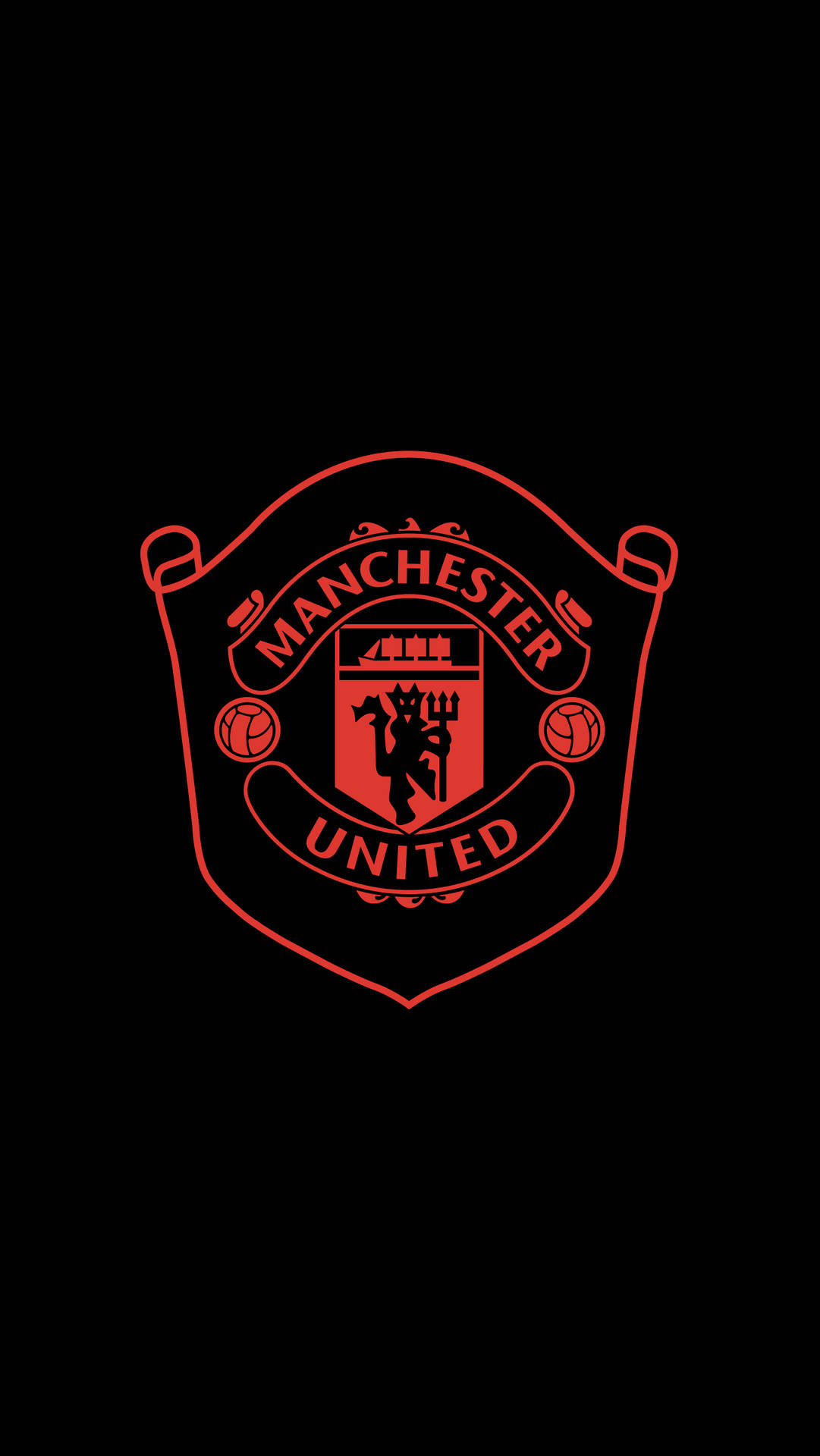 1090x1920 Manchester United Logo Wallpaper, Phone