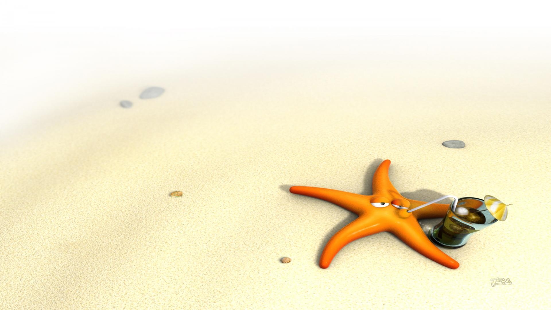 1920x1080 3D Starfish (id: 71096), Desktop