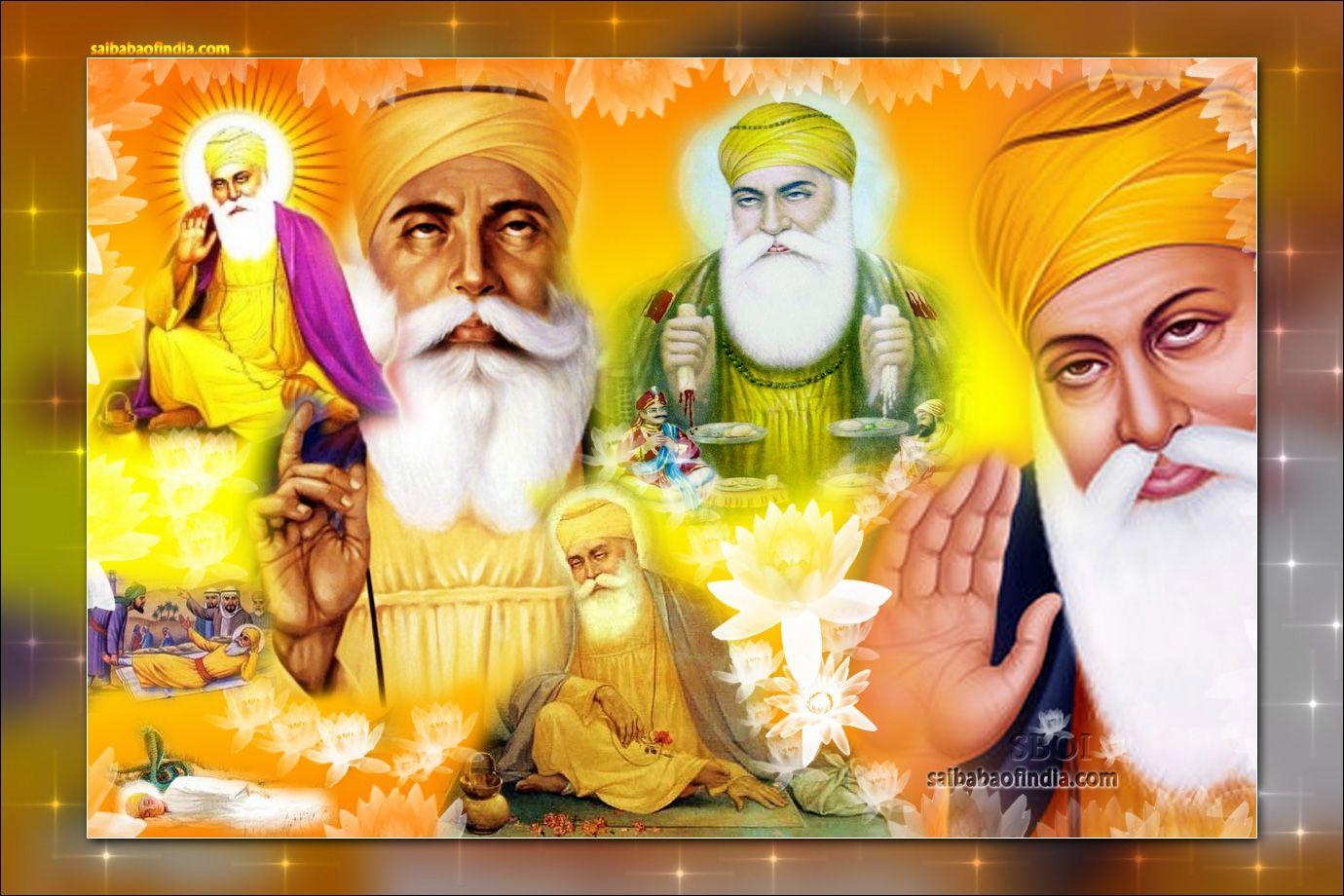 1380x920 Guru Nanak Dev Ji Sikh Guru His Life Birth, Desktop