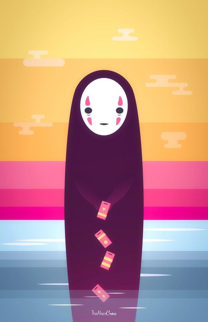 720x1120 No Face. Anime, Phone