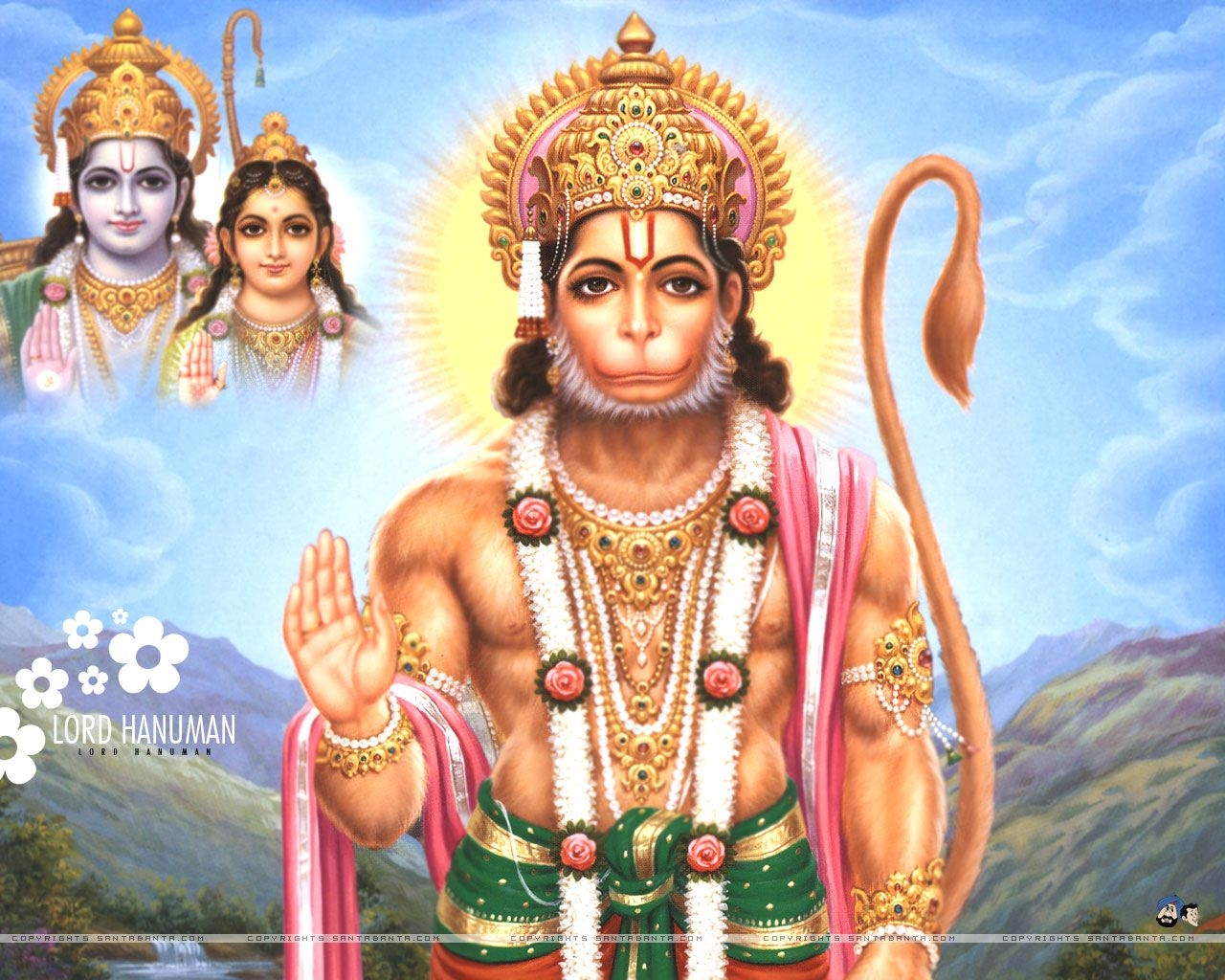 1280x1030 Black Background: LORD HANUMAN WALLPAPERS, Desktop