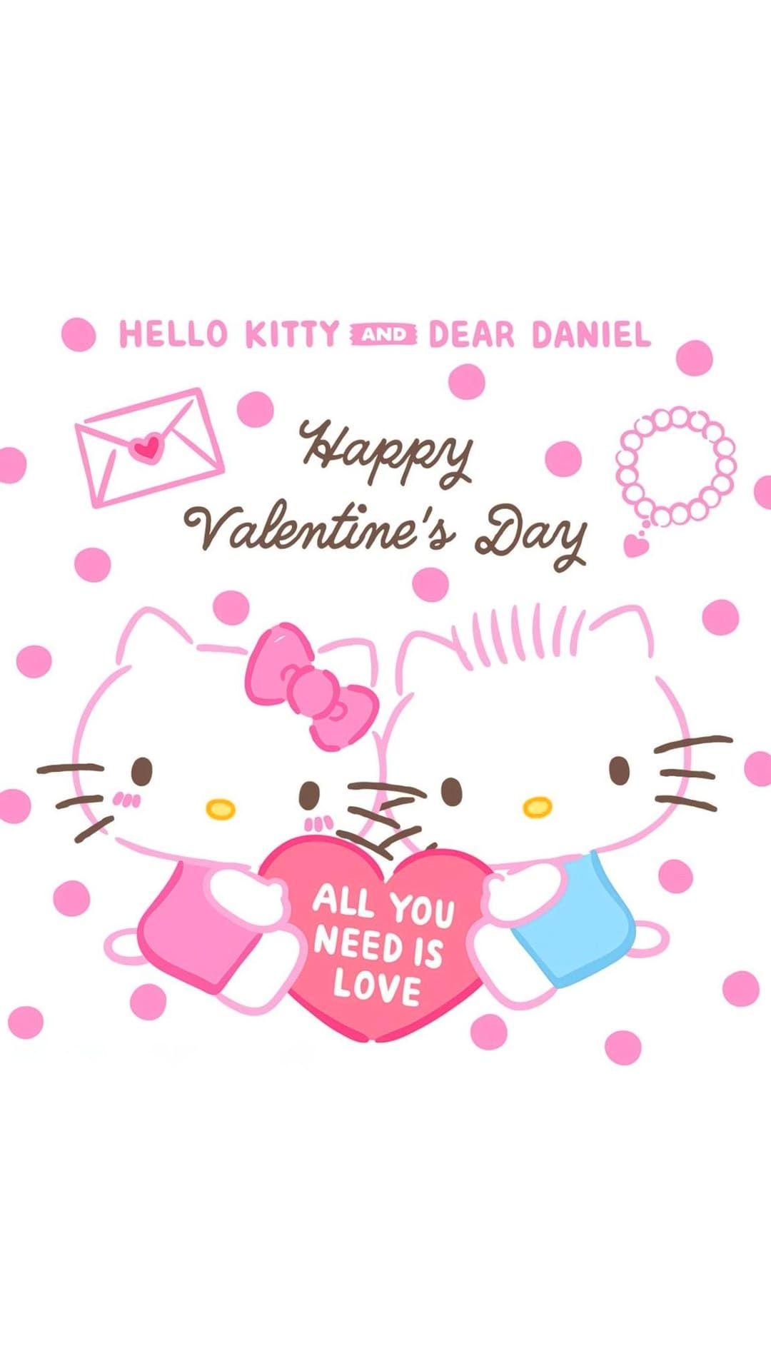 1080x1920 Hello Kitty Valentine Wallpaper, Phone