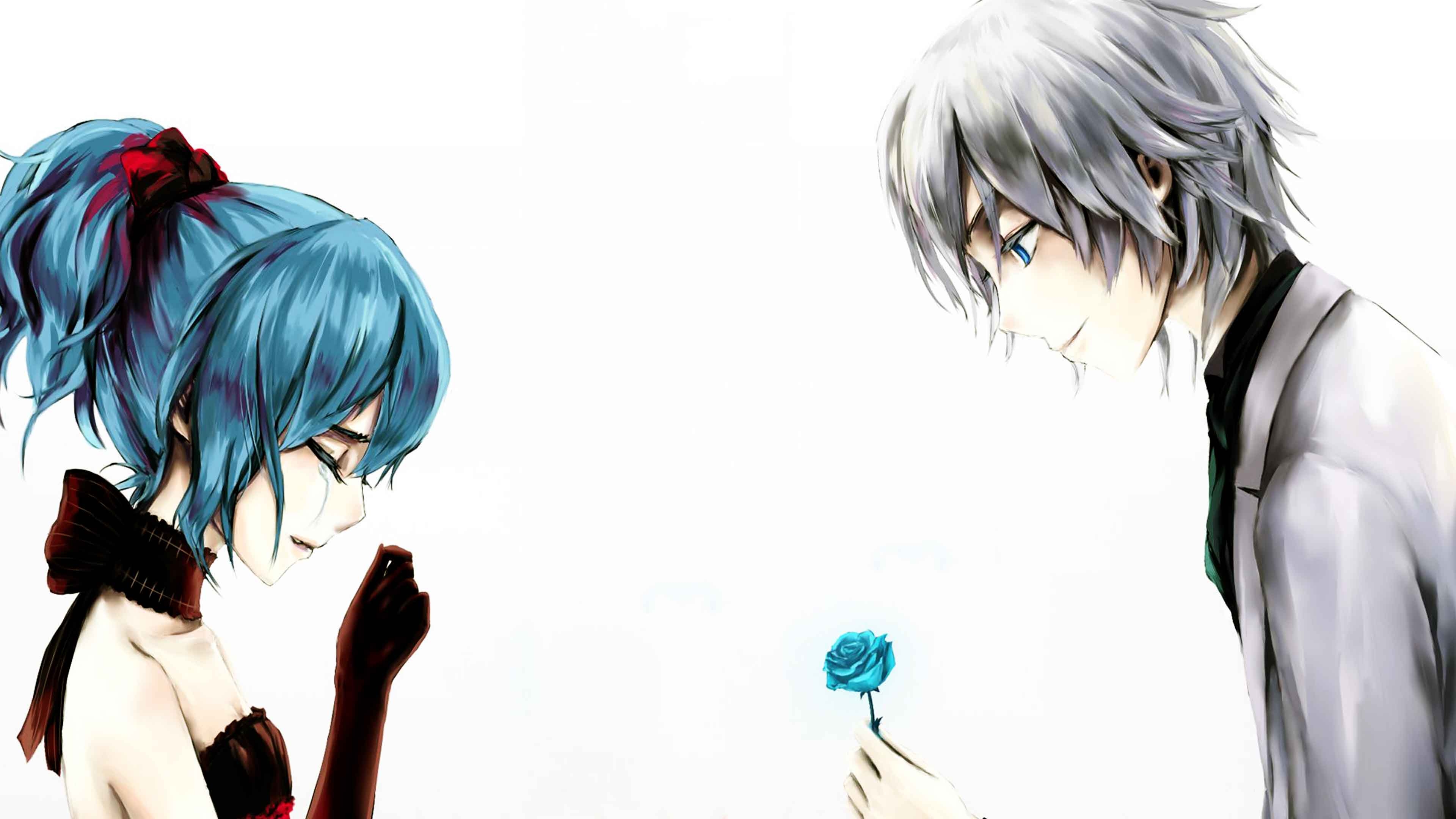3840x2160 3D Love Couple Pic Anime Girl And Boy, Desktop